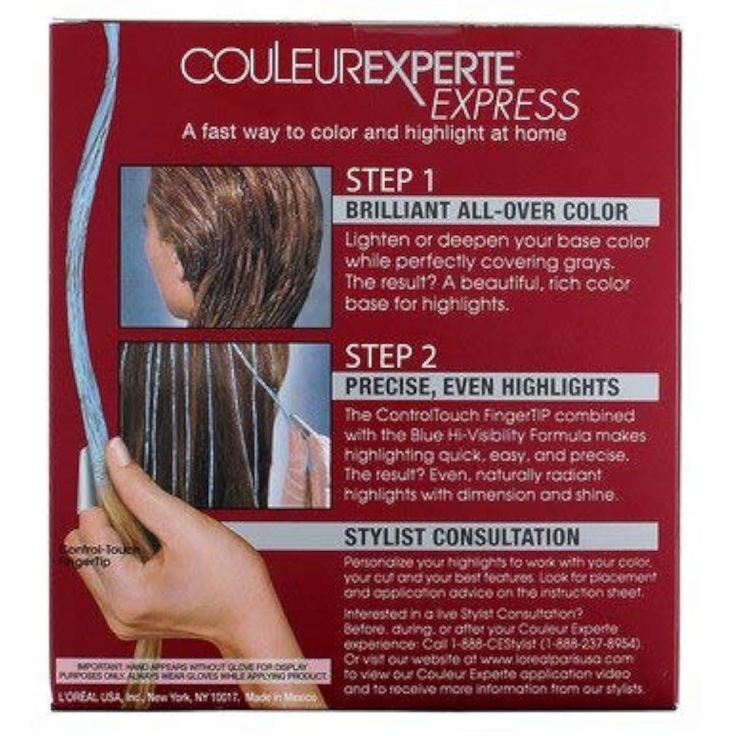 L'Oreal Paris Couleur Experte 2-Step Home Hair Color and Highlights Kit, French Éclair