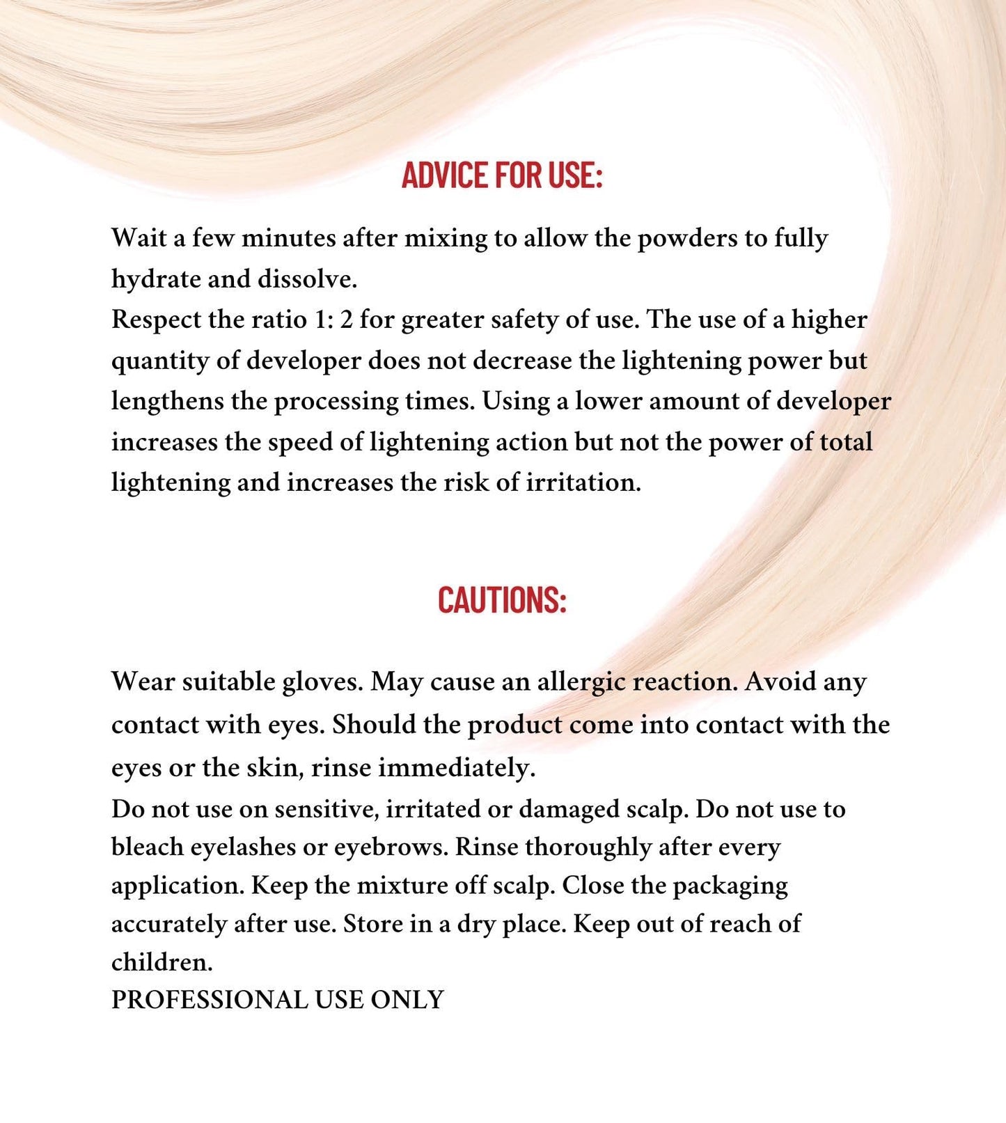 Professional Blondette Charcoal Bleach with PLEX Technology | Lifts Up to 9 Tones | Rapid Hair Lightener 460g | Made in Italy + Measuring Spoon