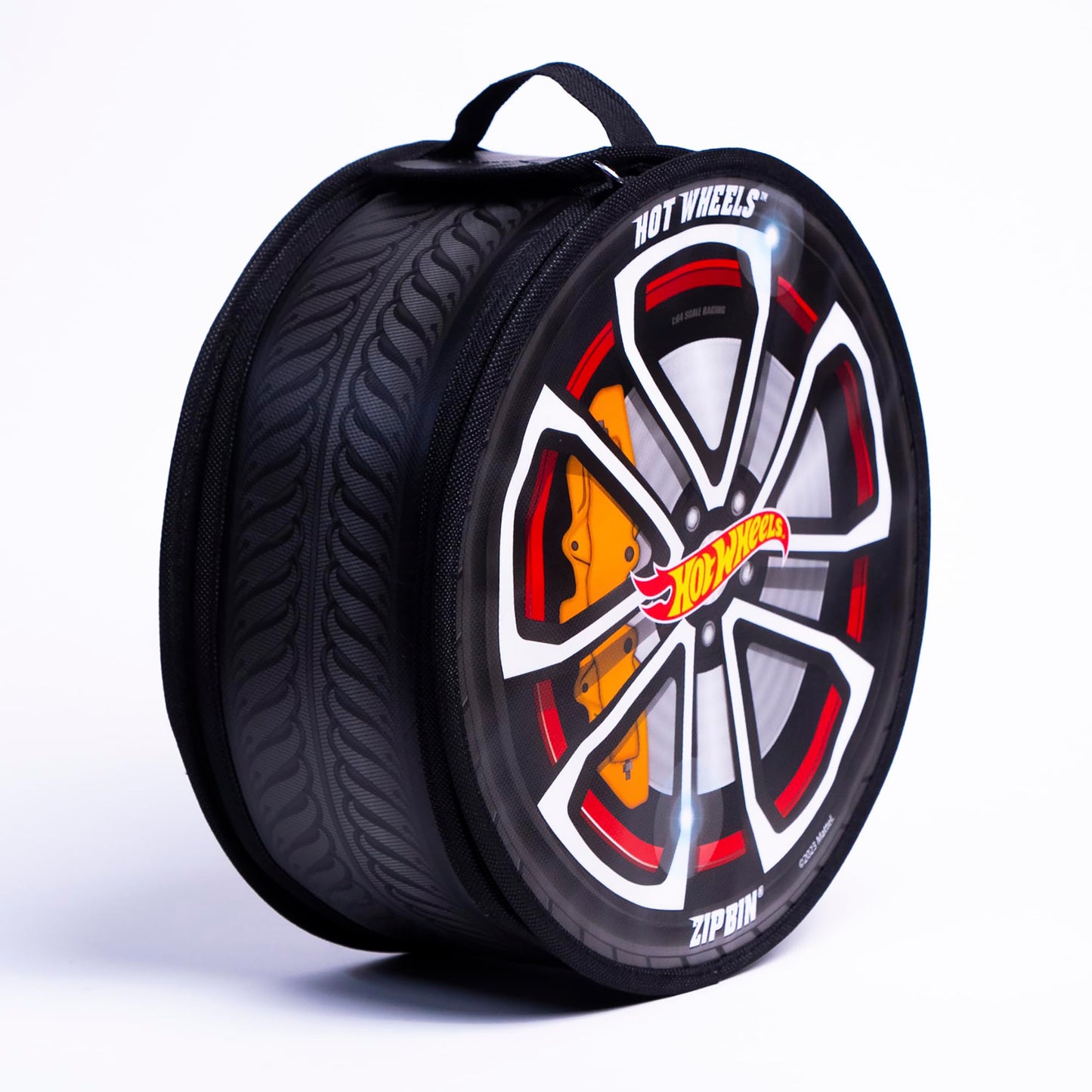 Hot Wheels Tara Toy: ZipBin Wheelie Track Pack - Unzips Into A Racetrack Mat, Holds 100 Toy Cars, Storage & Play, Circle Tire Design, Kids Ages 3+