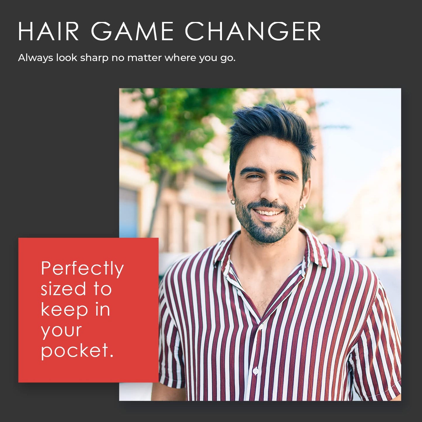 GOODY ACE ACE All Purpose Hair Comb - 7 Inch, Black - Great for All Hair Types - Fine Comb Teeth for Thin to Medium Hair,61286, 1 Count (Pack of 1)