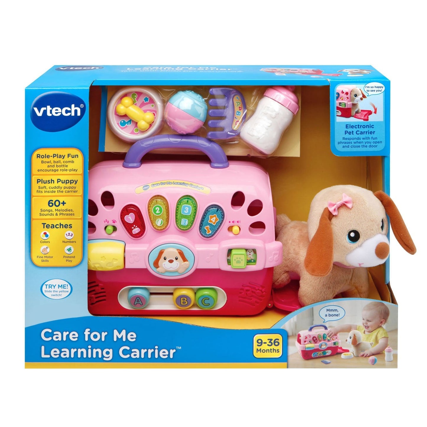 VTech Care for Me Learning Carrier, Pink