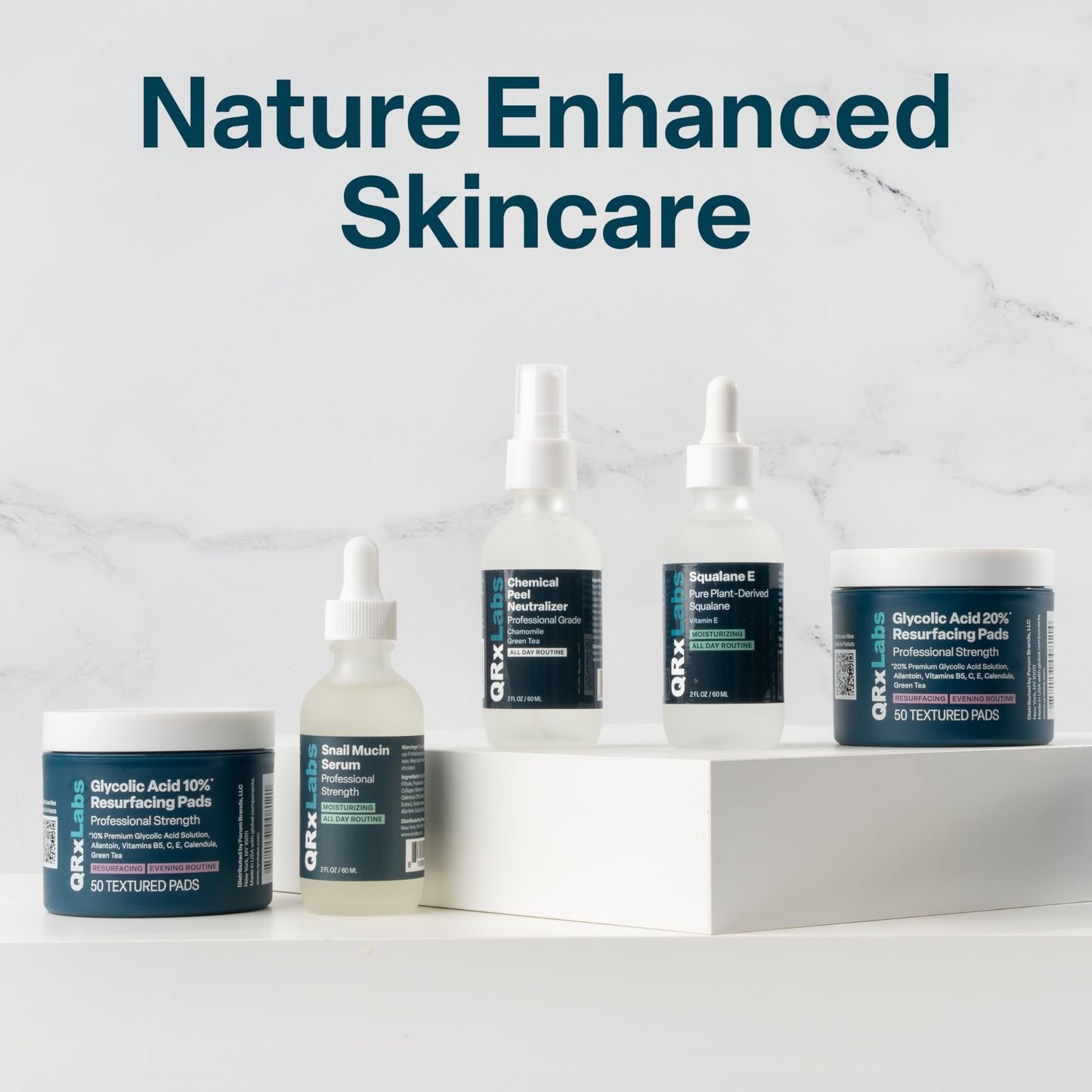 Glycolic Acid 20% Peel Pads for Face & Body with Vitamins B5, C & E, Green Tea & Calendula – Exfoliates & Reduces Fine Lines