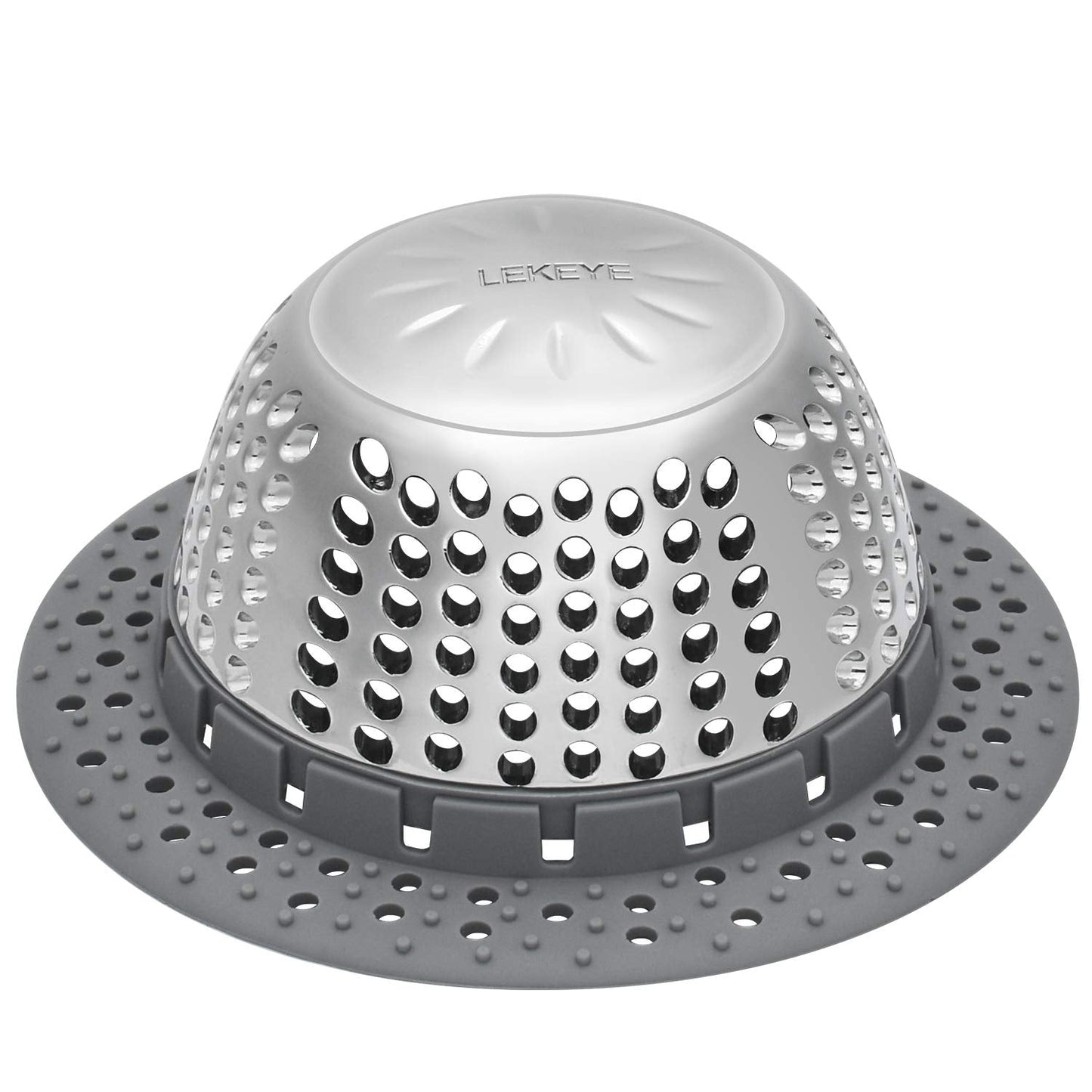 LEKEYE Drain Hair Catcher/Bathtub Drain Cover/Drain Protector for Pop-Up & Regular Drains(Patented Product)