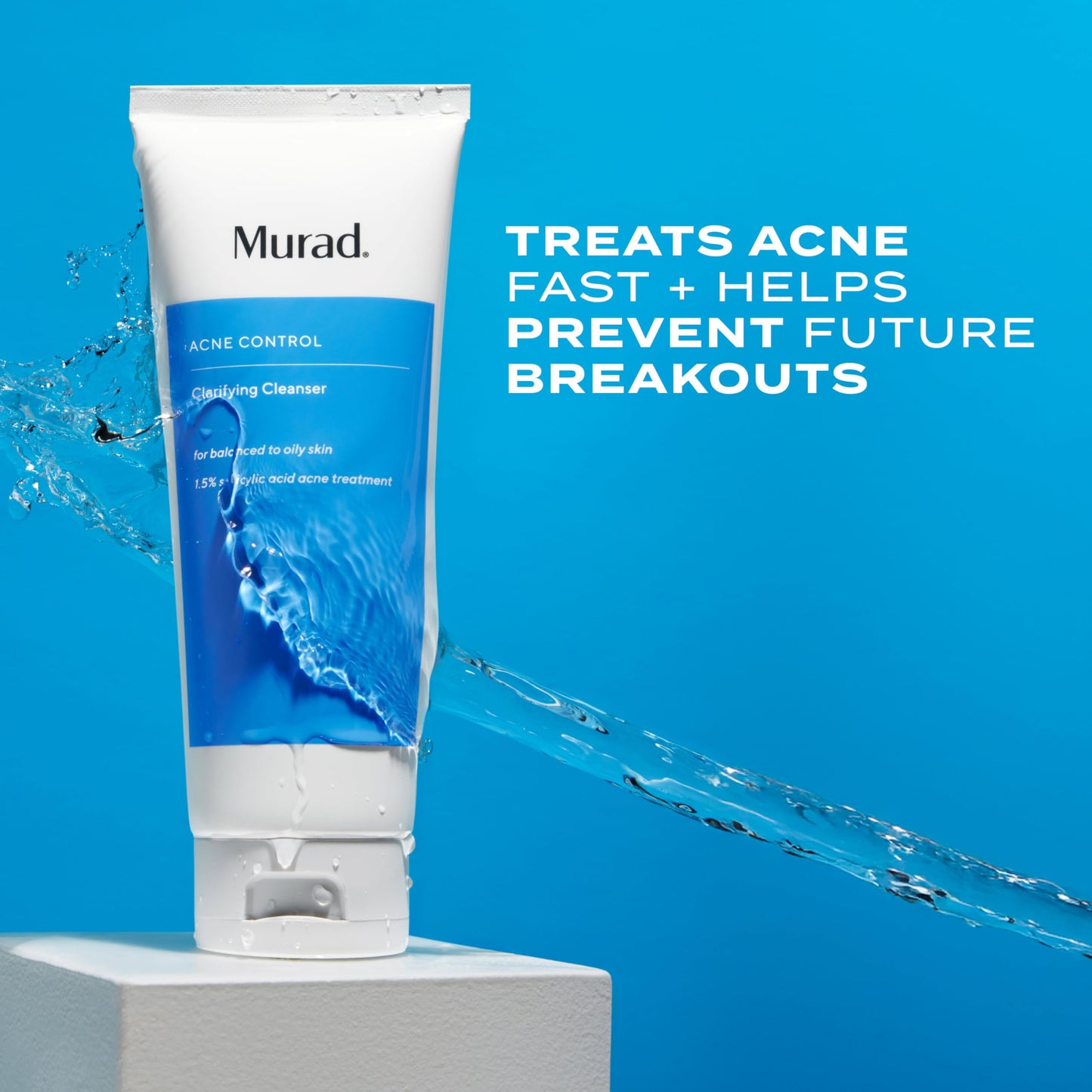Murad Clarifying Cleanser – Salicylic Acid & Green Tea for Acne, Deep Clean, Oil Control & Breakout Prevention, 5 fl. oz