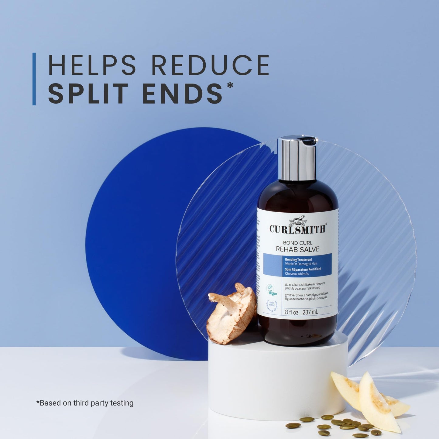 CURLSMITH - Bond Curl Rehab Salve, Bond Building Strength Treatment for Weak, Damaged Hair (8 fl oz)