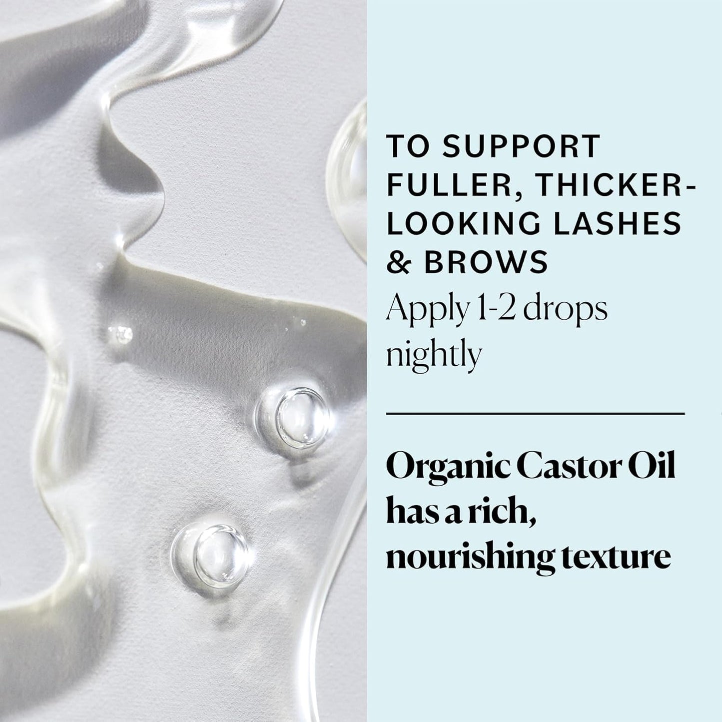 Sky Organics Organic Castor Oil Eyelash & Brow Serum, Hexane-Free, 100% Pure Cold-Pressed, Fuller Lashes & Brows, 1 fl. Oz + eBook