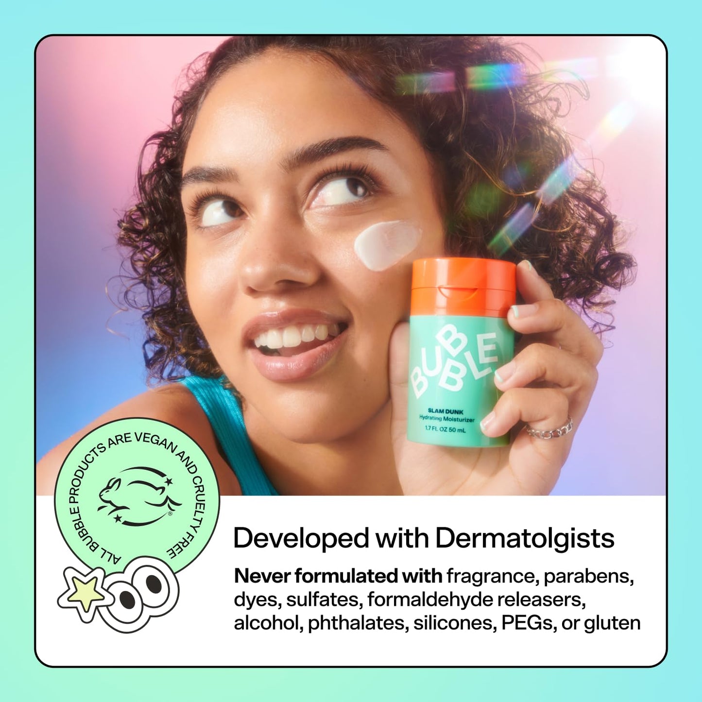 Bubble Skincare Fresh Start Gel Face Wash – Gentle PHA Exfoliator, Reduces Oil & Clogged Pores, Soothes Sensitive Skin, Vegan, 125ml