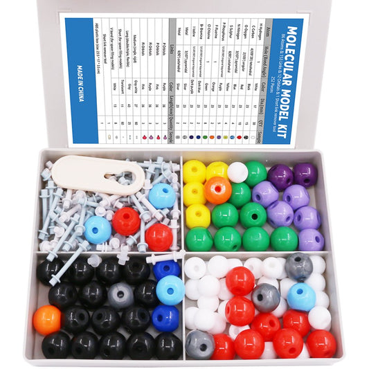 Swpeet 240-Piece Organic Chemistry Molecular Model Kit for Students & Teachers – 86 Atoms, 153 Bonds, 1 Link Remover Tool
