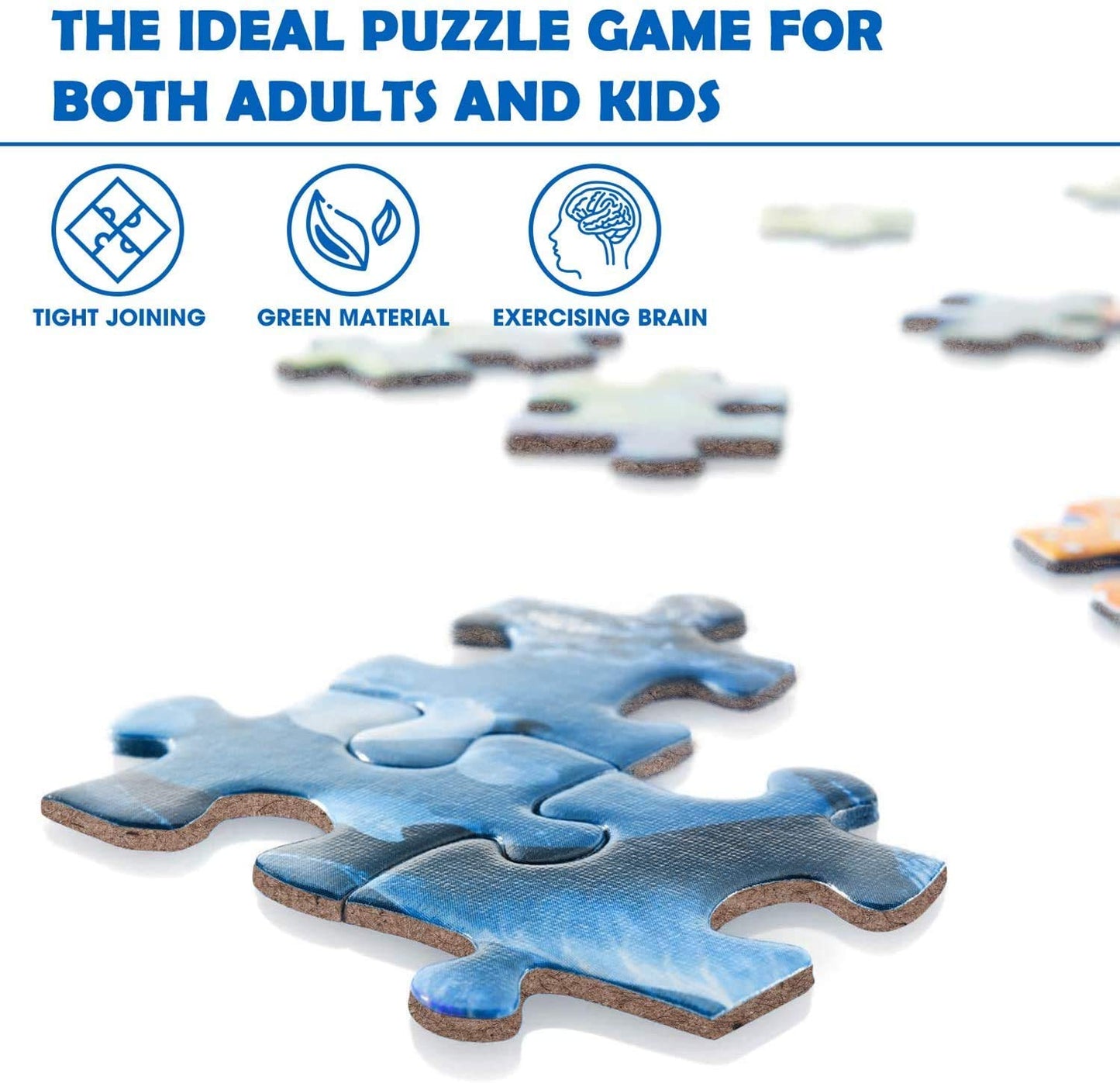 Jigsaw Puzzles 1000 Pieces for Adults, Families (Donuts) Pieces Fit Together Perfectly