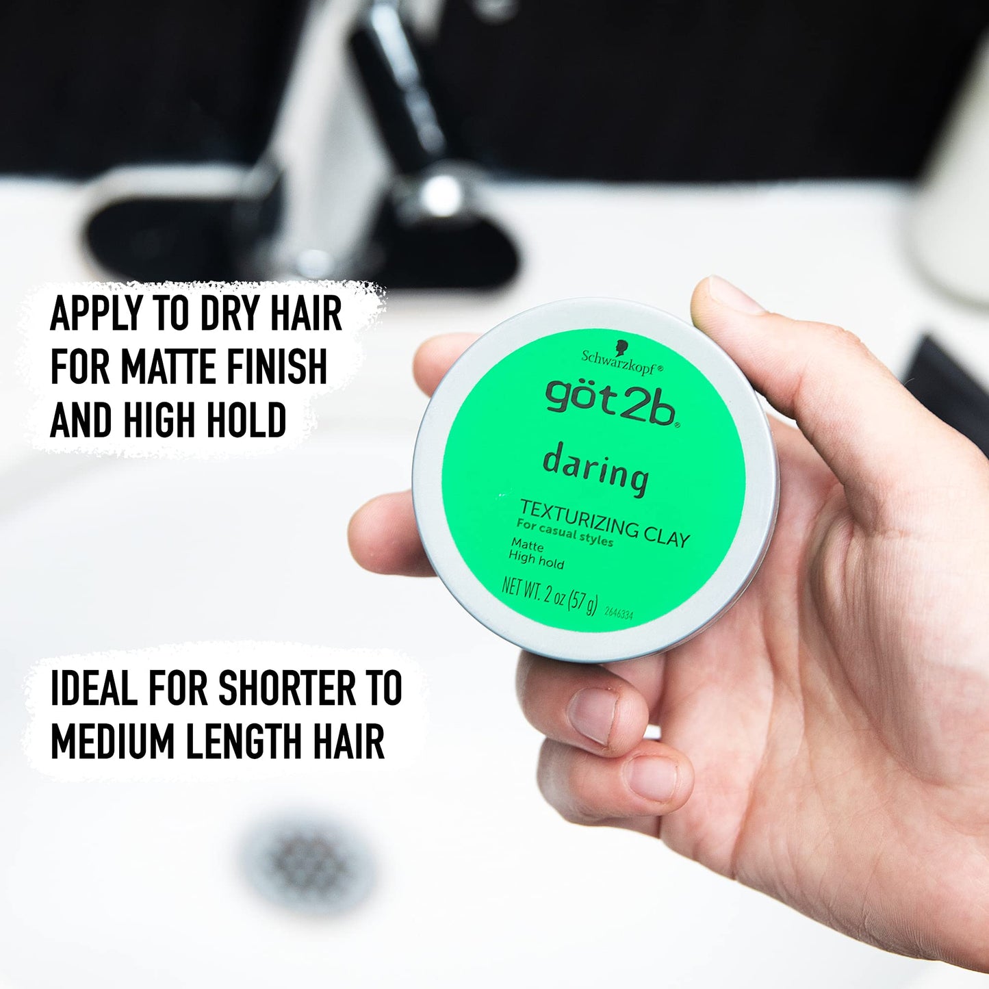 Got2b Daring Texturizing Clay, 2 oz