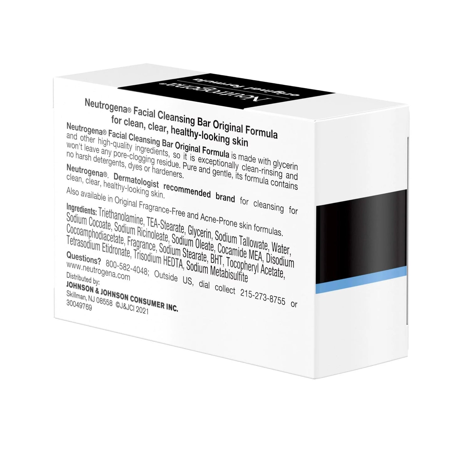 Neutrogena Facial Bar, Original Formula, 3.5 oz (Pack of 3)