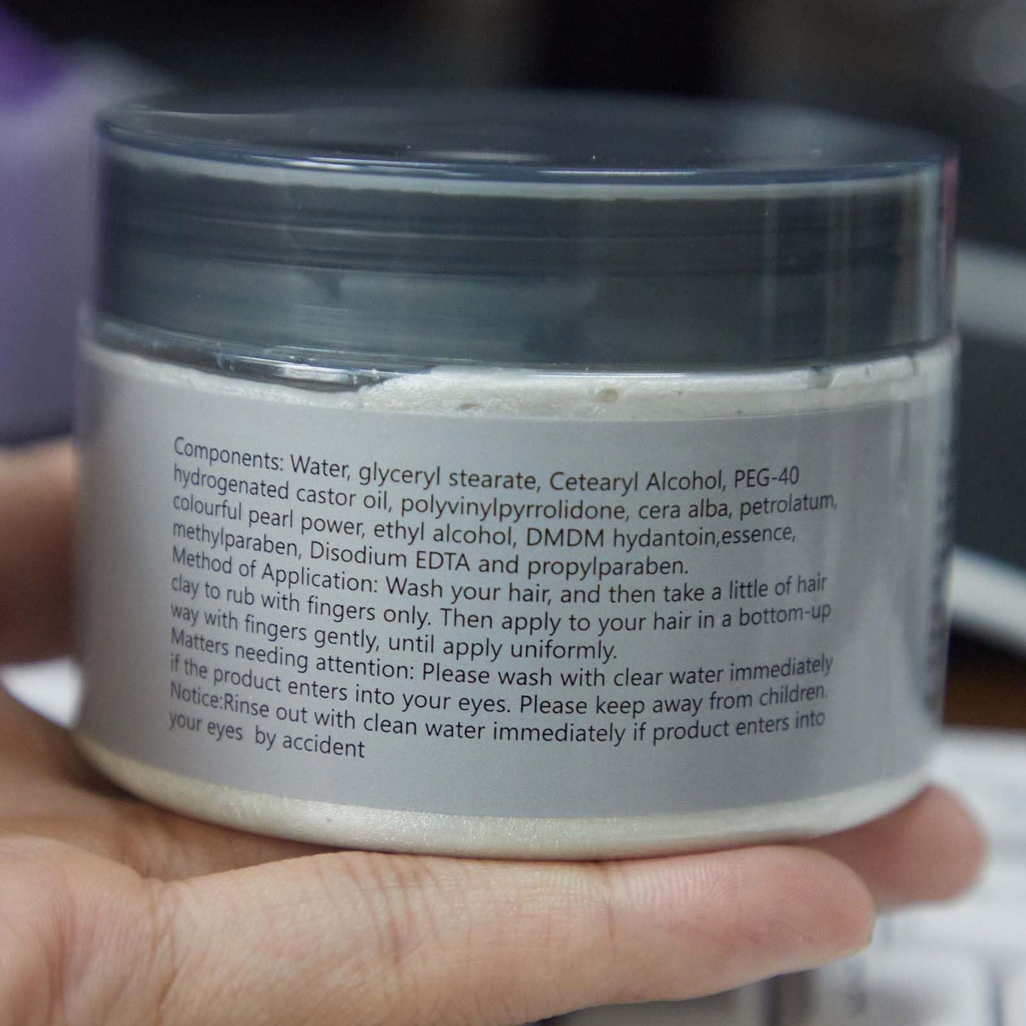 Purple Temporary Hair Color Wax -Washable Hair Dye for Men & Women, All-Day Hold Disposable Hair Styling Clays for Party, Cosplay & Daily 4.23 oz(1, Purple)