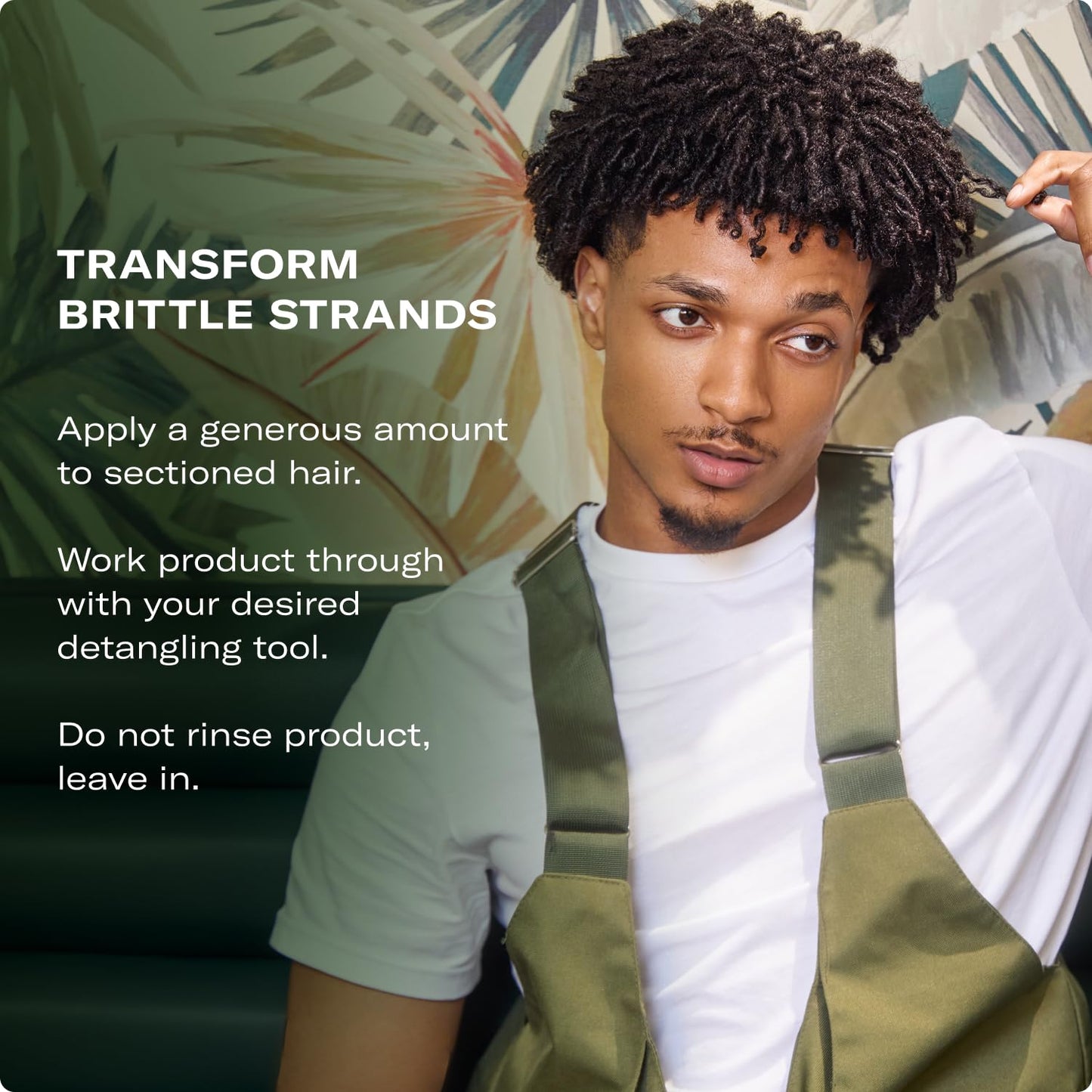 Mielle Organics Rosemary Mint Strengthening Leave-In Conditioner with Biotin – Hydrating Moisturizer for Curly Hair to Soften, Protect & Add Shine, 12 Oz