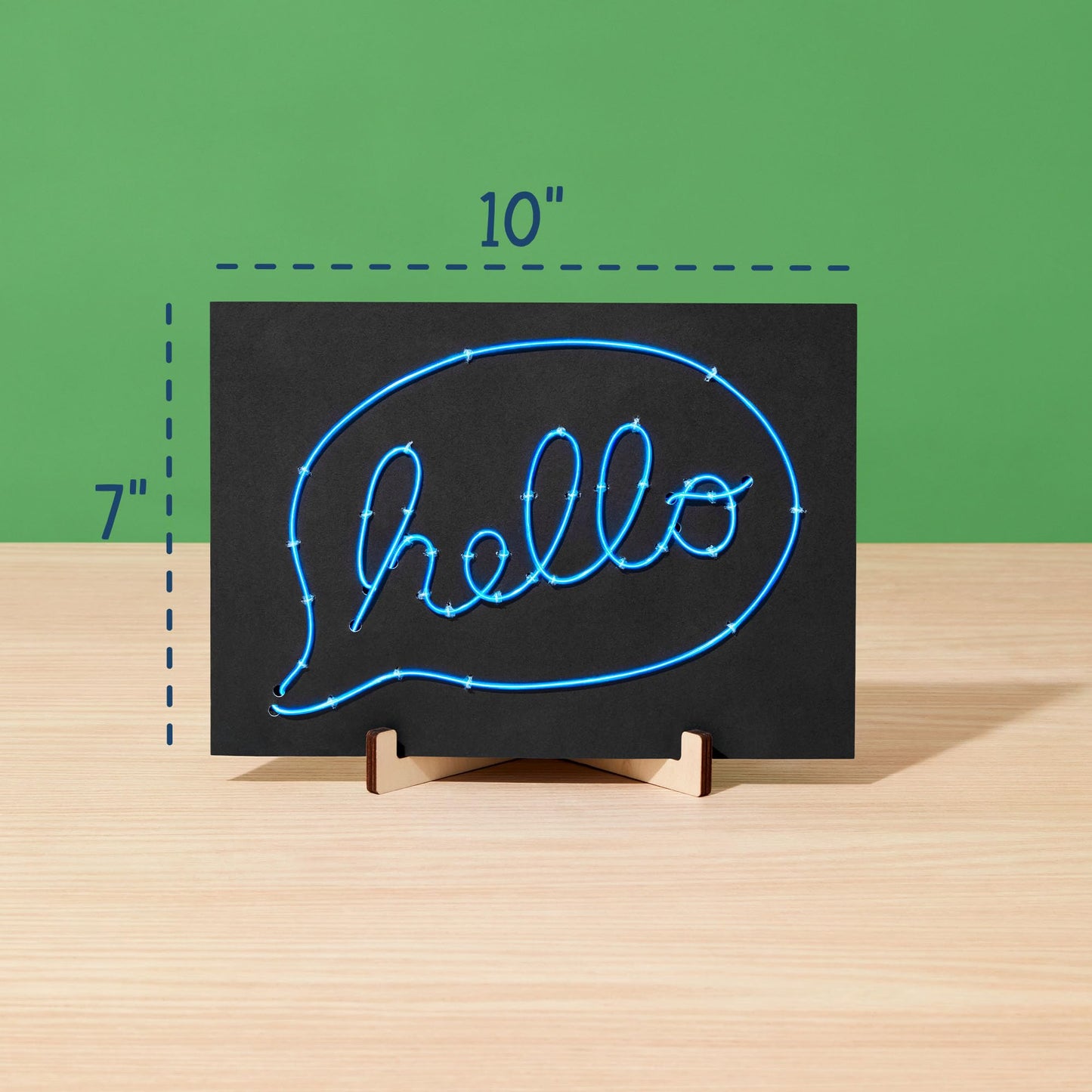 KiwiCo Light-Up Wire Art Kit – DIY Electroluminescent Signs for Kids | EL Wires, Battery Packs, Templates & Instructions Included