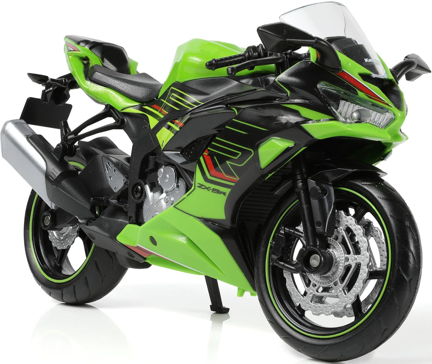 Risopen 1:12 Motorcycle Model Toy for Kawasaki Ninja ZX-6R Metal Die-cast with Plastic Motorcycle Model Mini Moto Gift for Adult