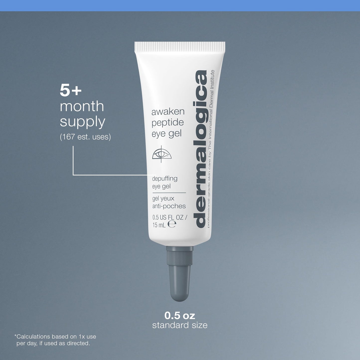 Dermalogica Awaken Peptide Eye Gel - Quickly Reduces the Appearance of Puffiness and Wrinkles