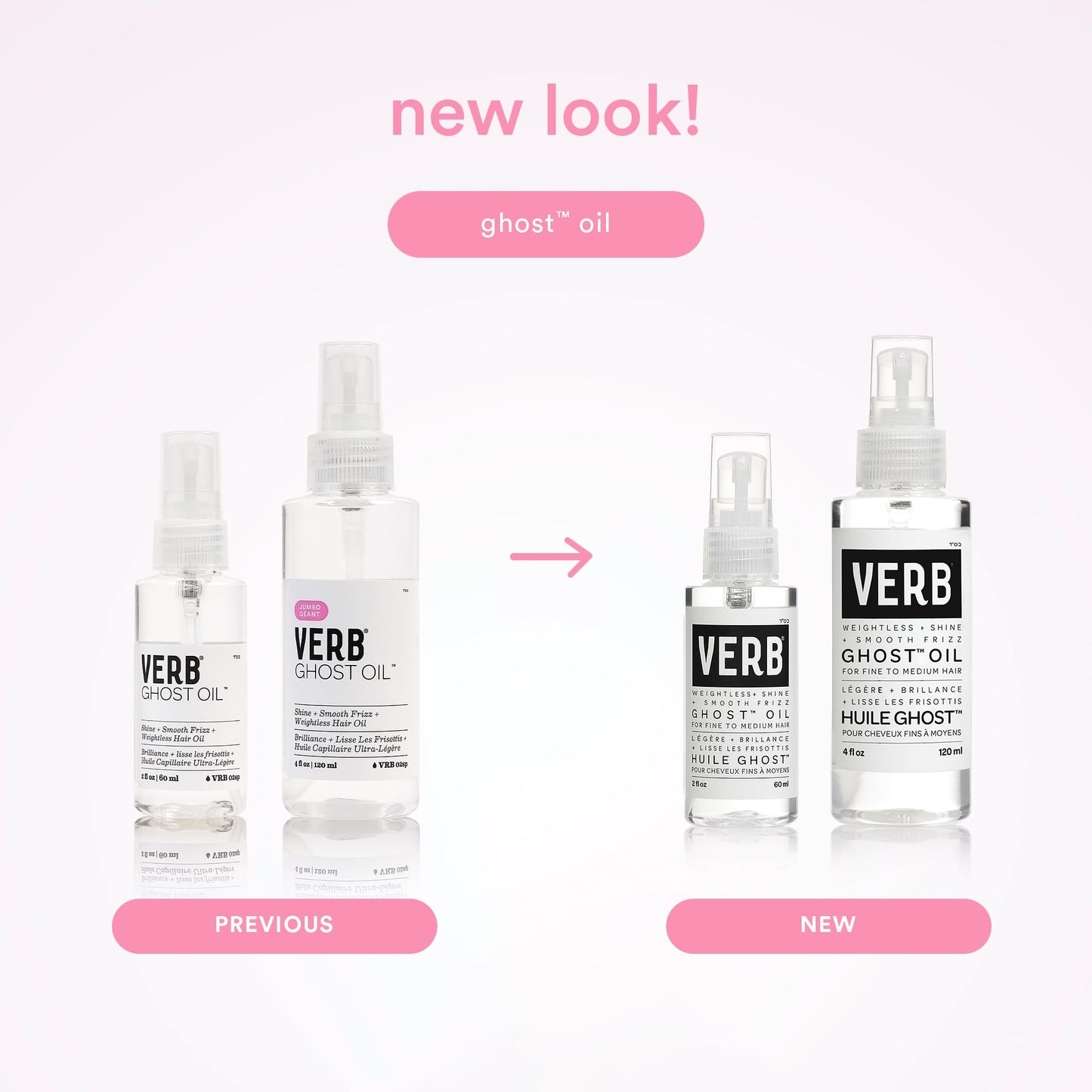 VERB Ghost Oil, 2 fl oz- Weightless Hair Oil for Fine to Medium Hair – Smooths Frizz, Adds Shine – No Parabens, Gluten or Harmful Sulfates