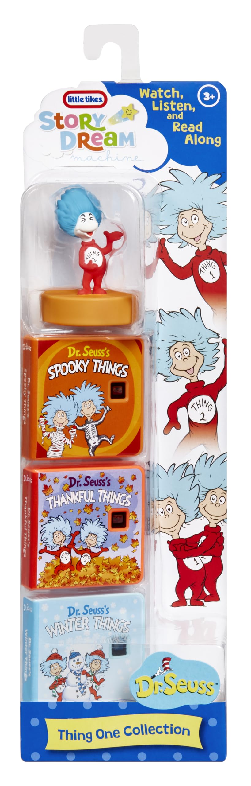 Little Tikes Story Dream Machine Dr. Seuss Thing 1 Collection - Storytime Books & Audio Toy for Toddlers & Kids Ages 3+ Boys & Girls
