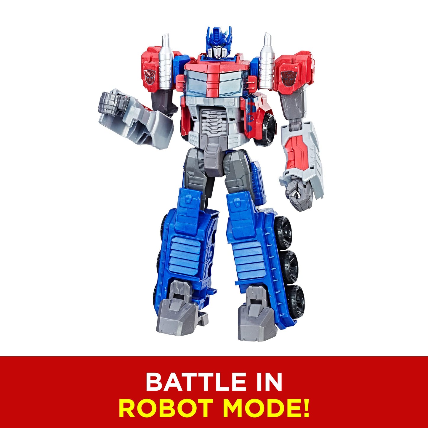 Transformers Heroic Optimus Prime 11" Action Figure - Large-Scale, Converts to Truck, Toy for Kids 6+, Amazon Exclusive