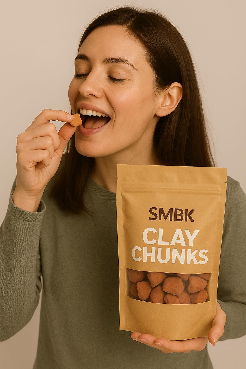 SMBK Red Clay,Edible Clay Chunks, Natural Clay,Organic Clay,Clay Mask,Natural Mud Mask,7OZ (200GM)