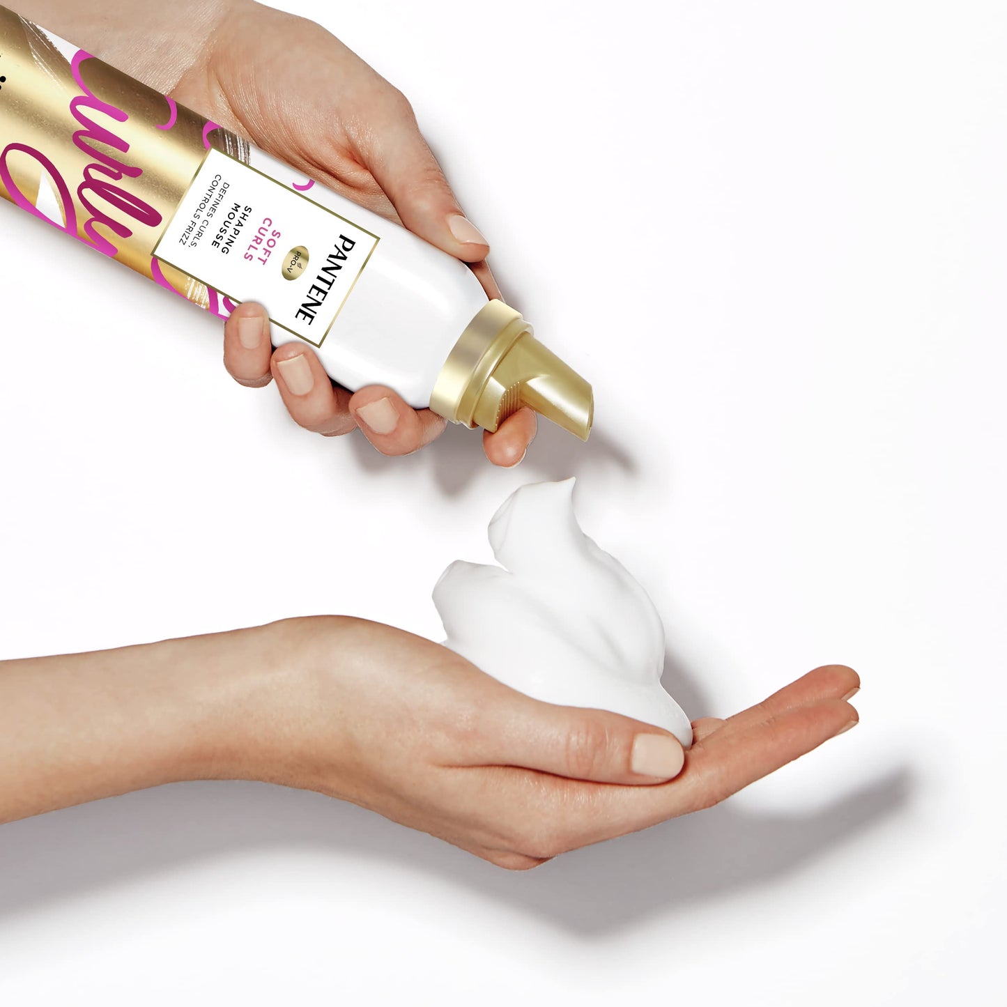 Pantene Curl Mousse For Curly Hair, Tames Frizz for Soft Touchable Curls, 6.6 Oz Each (Pack of 3)