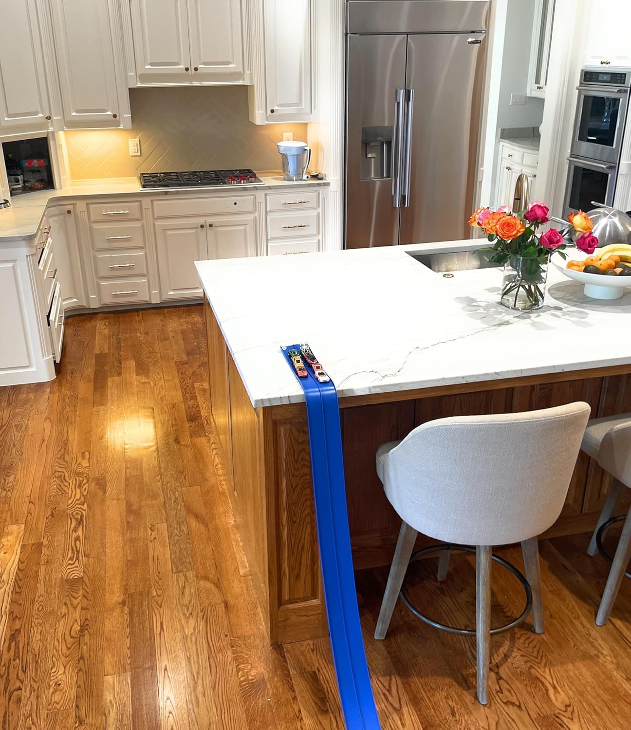 FlexTrack 5000 Flexible Race Car Track for Kids – 15ft Roll-Up Racetrack with Suction Cups, Compatible with Hot Wheels & 1:64 Cars