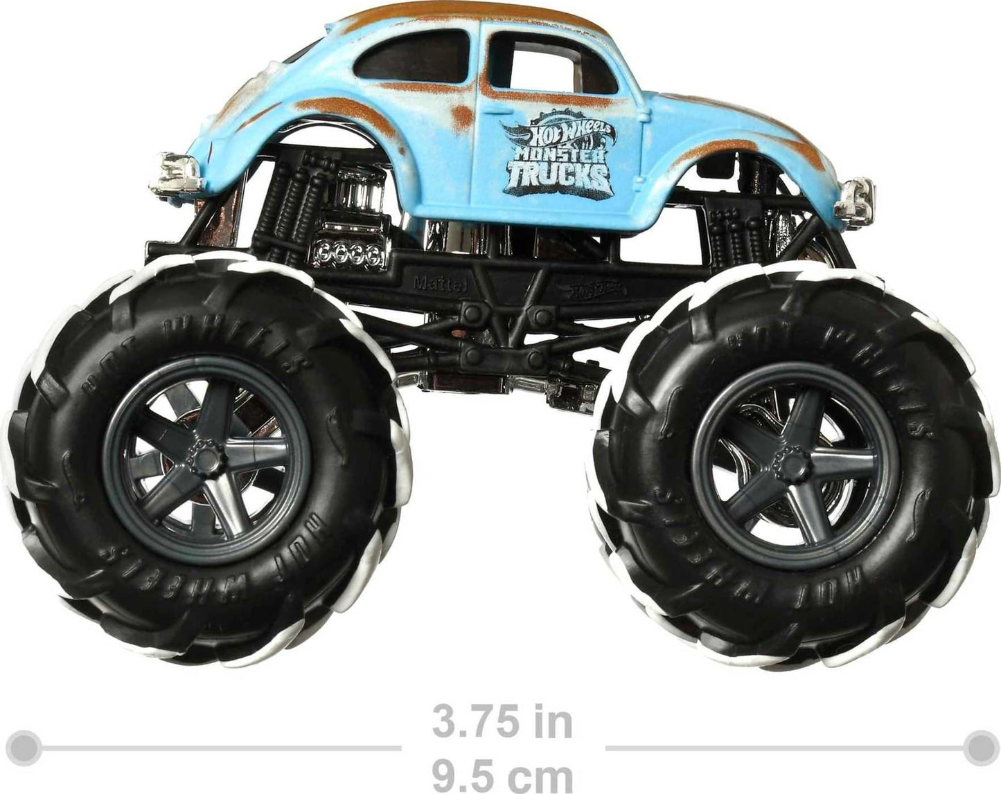 Hot Wheels Monster Trucks Set, 1 Toy Truck in 1:64 Scale & 1 Crushable Car, Vehicle Play for Kids & Collectors (Styles May Vary)