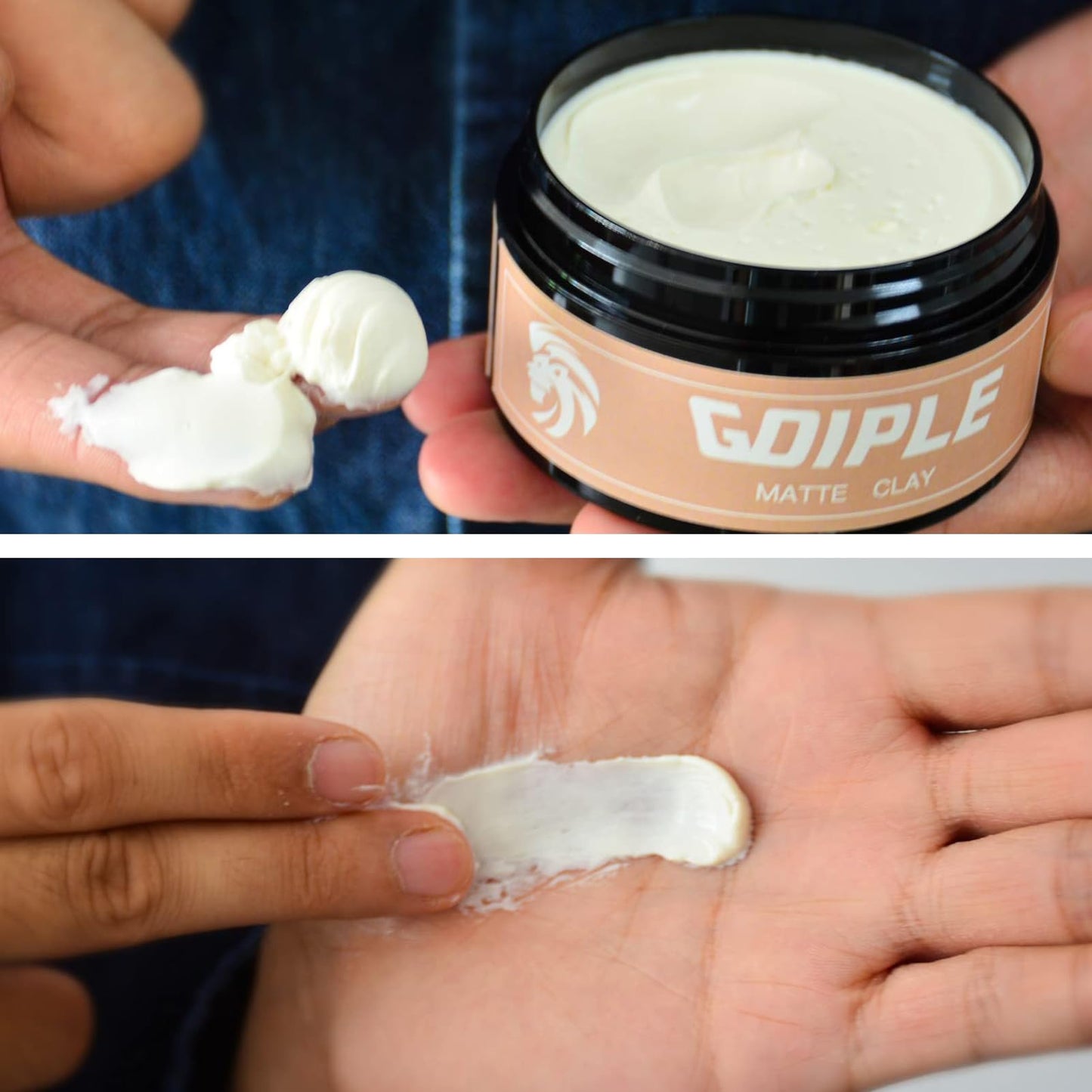 Hair Styling Clay, Matte Finish Hair Paste for Men, Water Based Matte Texture, Clay Pomade Ideal for All Men's Hair Types 100g (3.5oz)