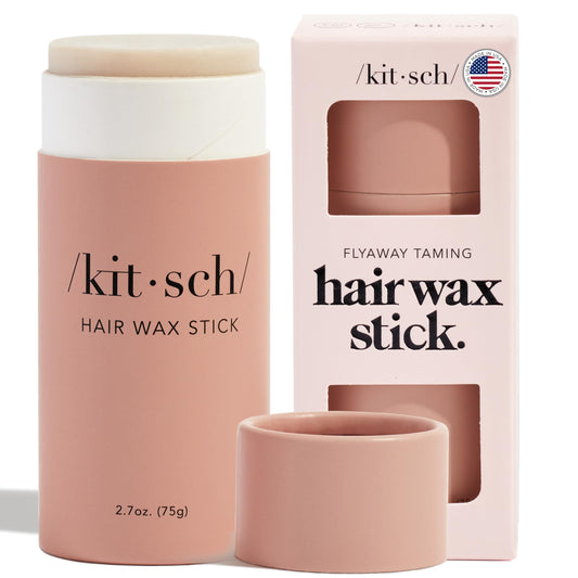 Kitsch Hair Wax Stick for Women & Men – Anti-Frizz, Flyaway Tamer, Slick Back & Smooth Hair, No Residue, All-Day Hold