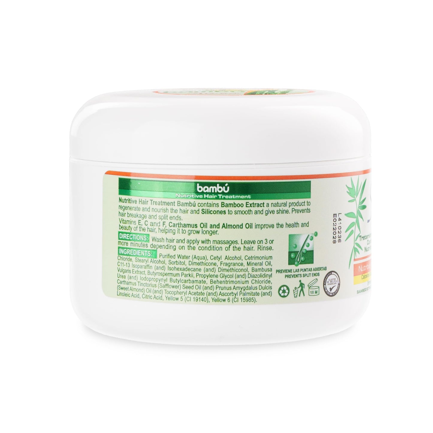 Silicon Mix Bamboo Hair Treatment 8 oz – Deep Conditioning Mask for Strong, Hydrated, Shiny & Revitalized Hair, Restores Softness & Elasticity