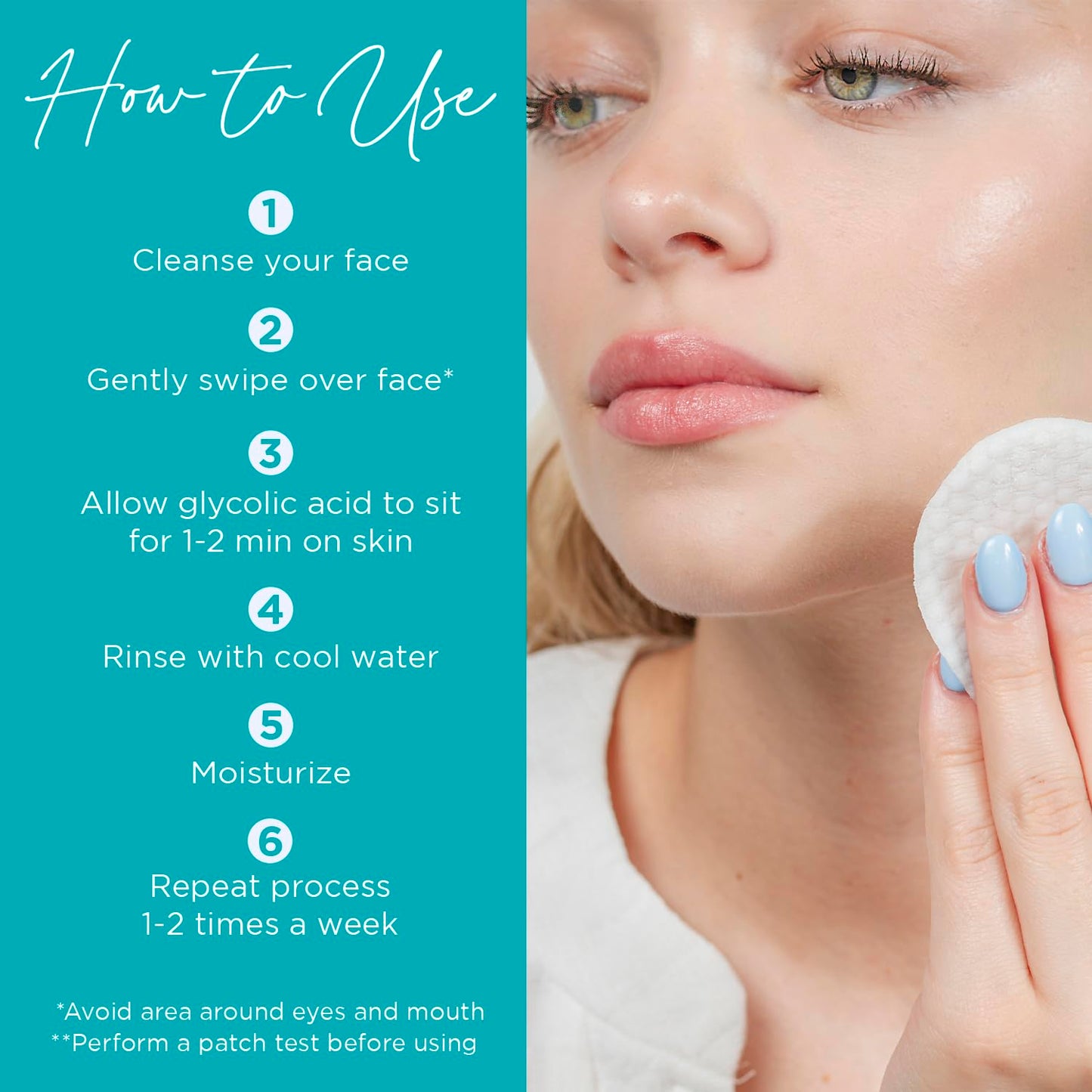 Tree of Life 18% Glycolic Acid Face Pads, 50 Count – Exfoliating Pads with Witch Hazel, Vitamins C, B5 & E for Smooth Skin & Reduced Pigmentation