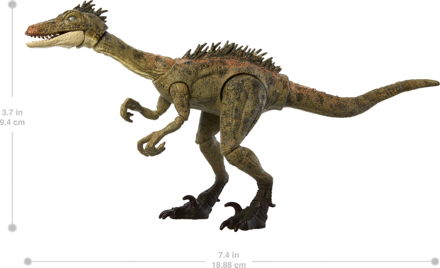 Mattel Jurassic World Hammond Collection Dinosaur Action Figure Toy Troodon Species, Premium Movie Design Glass Eyes & 14 Points Articulation