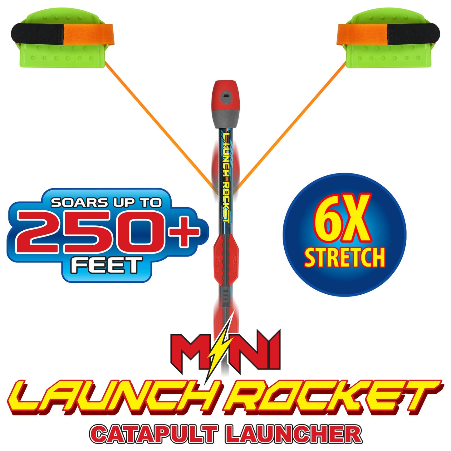 Funwares Launch Rocket for Kids, Soars and Whistles 250 FT, 2 Whistling Foam Rockets, 100% Kid Powered Fun Kids Outdoor Toy, Boys and Girls Age 8+