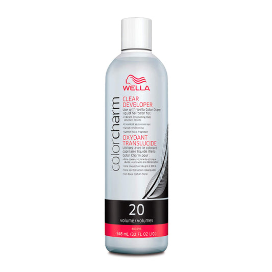 COLORCHARM Clear Liquid Hair Color Developer | 20 Volume | For Optimal Gray Blending and Rich| 32 Fl Oz