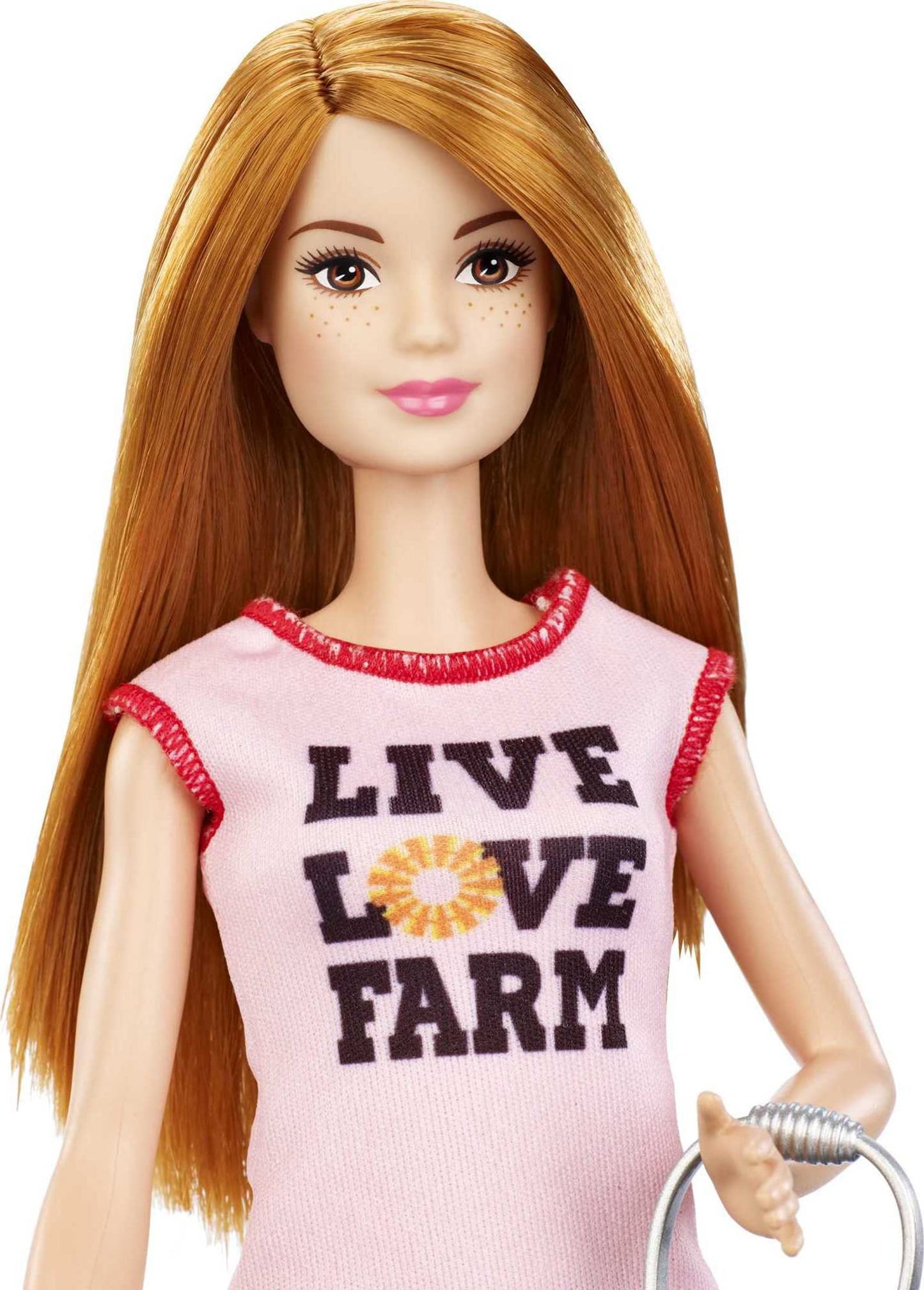Barbie Chicken Farmer Doll & Playset with Henhouse, 3 Chickens, 2 Chicks & Accessories, Red-Haired Doll, Career Toy for Kids Ages 3-7 (Amazon Exclusive)