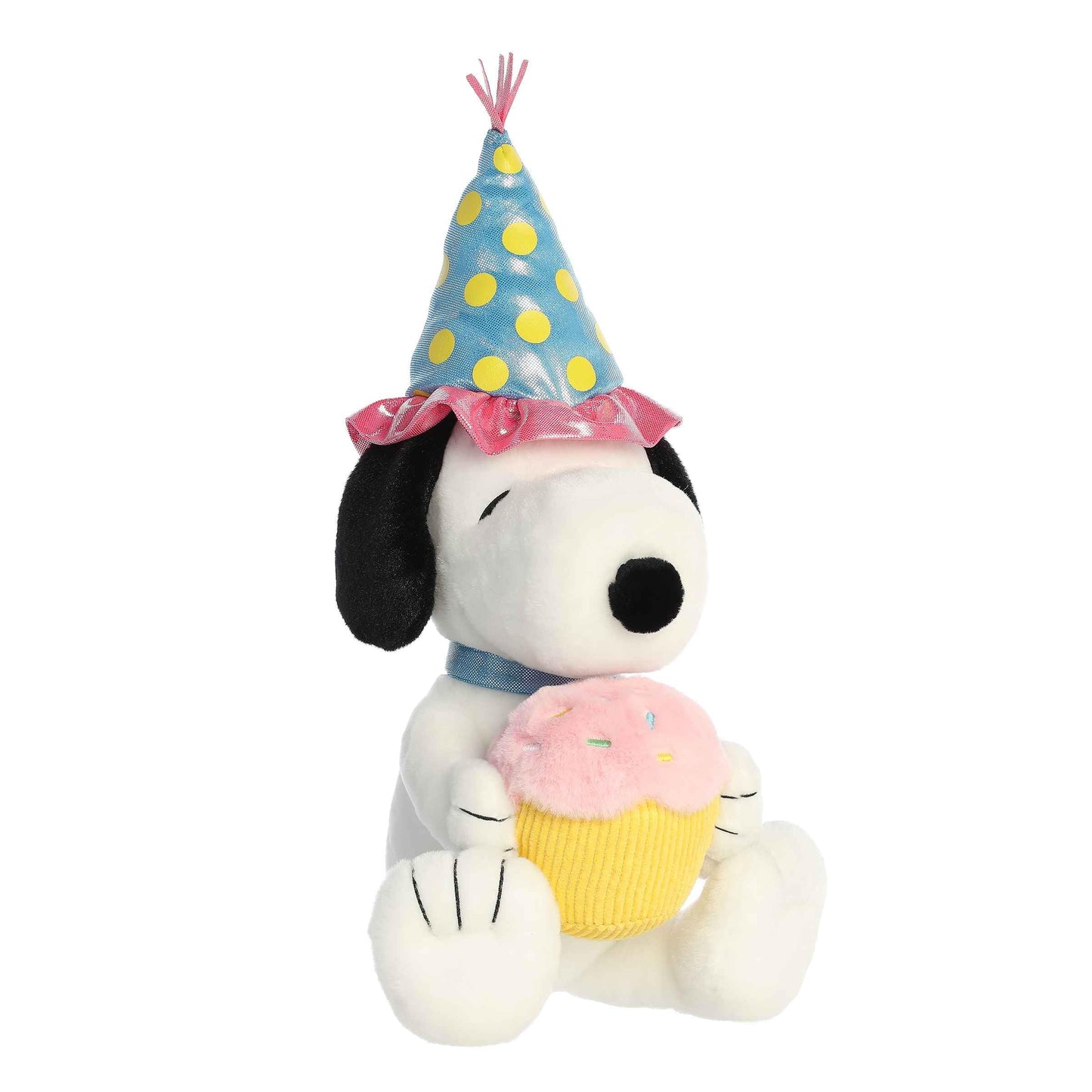 Aurora® Peanuts® Birthday Snoopy™ Plush – 12" Officially Licensed Stuffed Animal, Nostalgic Gift for Fans & Birthday Celebrations