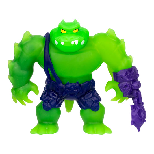 Heroes of Goo Jit Zu Meteor Madness Rock Jaw Action Figure with Goo Filling & Meteor Gauntlet, Sensory Toy Stretches 3X Size