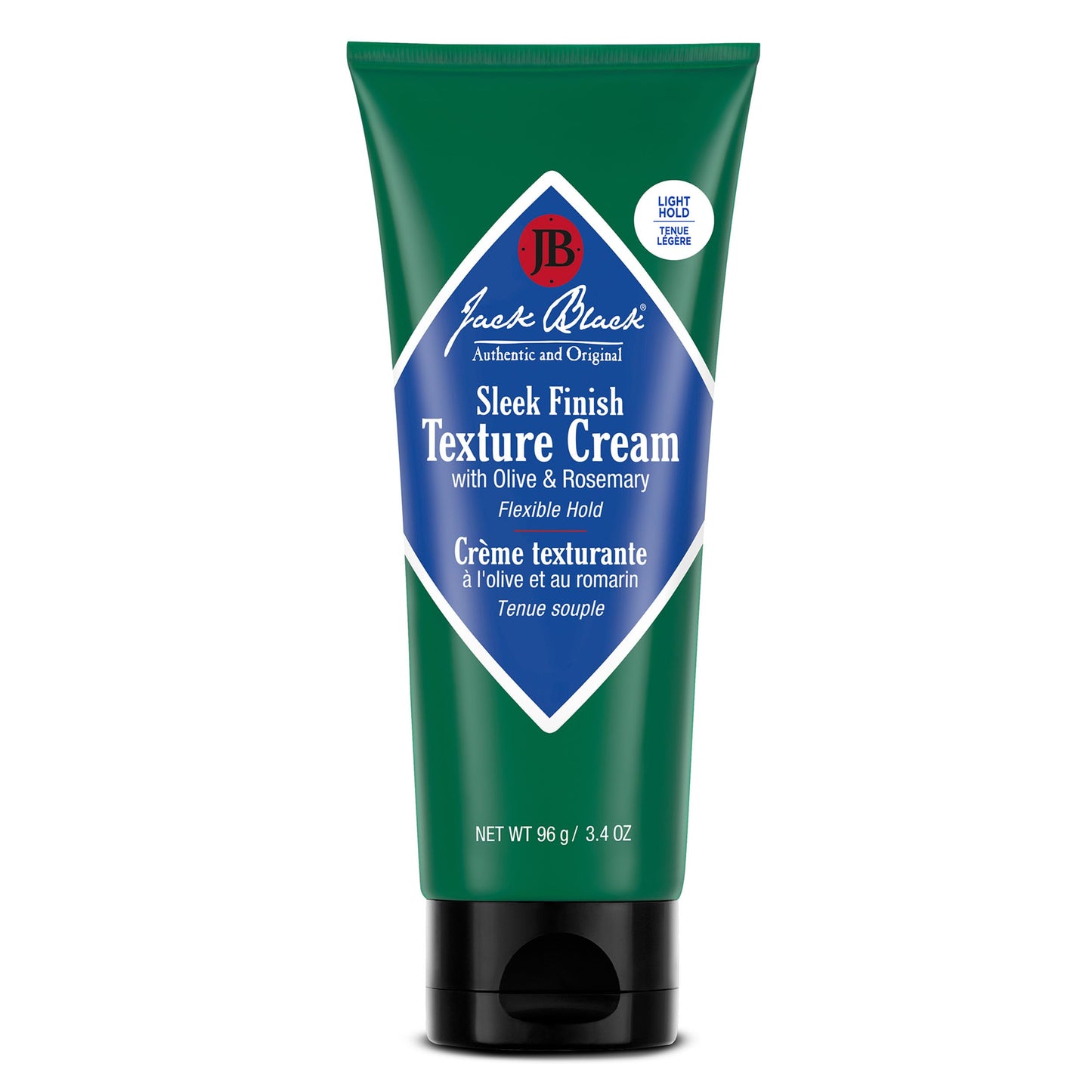 Jack Black Sleek Finish Texture Cream 3.4 Oz | Styling Cream for Men & Women | Fragrance-Free Hair Texturizer for Thick, Coarse & Wavy Hair