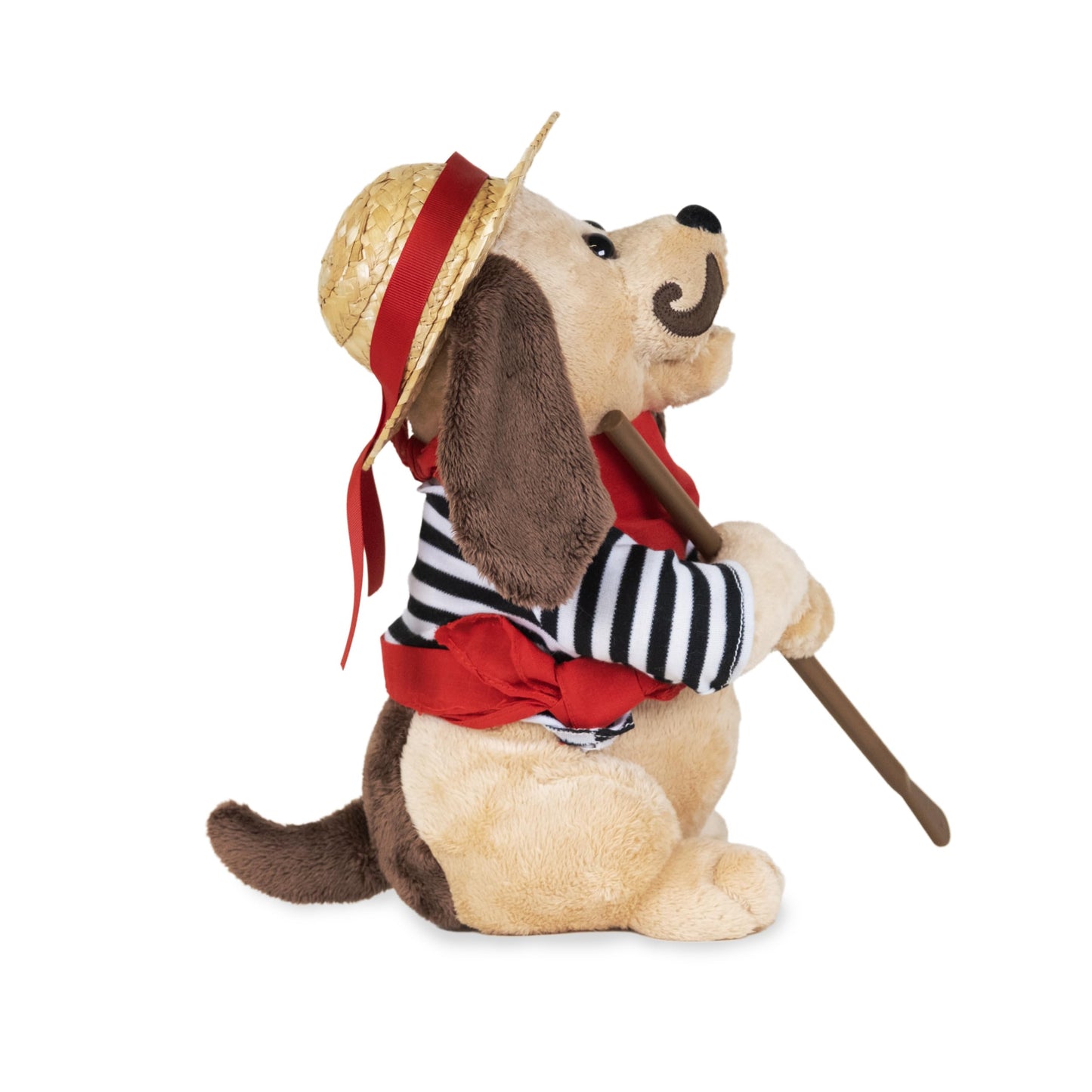 Cuddle Barn - Gondolomio | Romantic Italian Animated Plush Puppy Dog Toy Dancing and Singing Song Ole Sole Mio Valentine's Gift, 12 inches