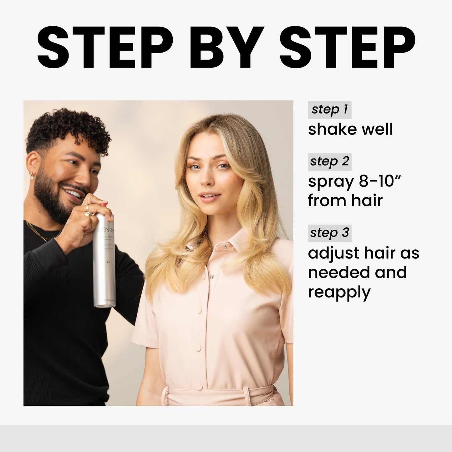 Kenra Professional Perfect Medium Spray 13 | 50% More | Medium Hold Hairspray for All Hair Types | Fast-Drying, High Shine Finish, 10 oz