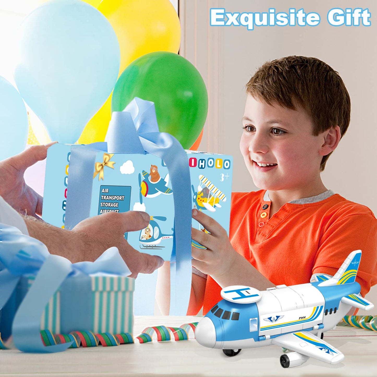 Airplane Toy for Toddlers & Kids, Ages 2-7 – Fun Plane Toy for Boys & Girls, Birthday Gift, Airplane Toys for 3-5 Year Olds