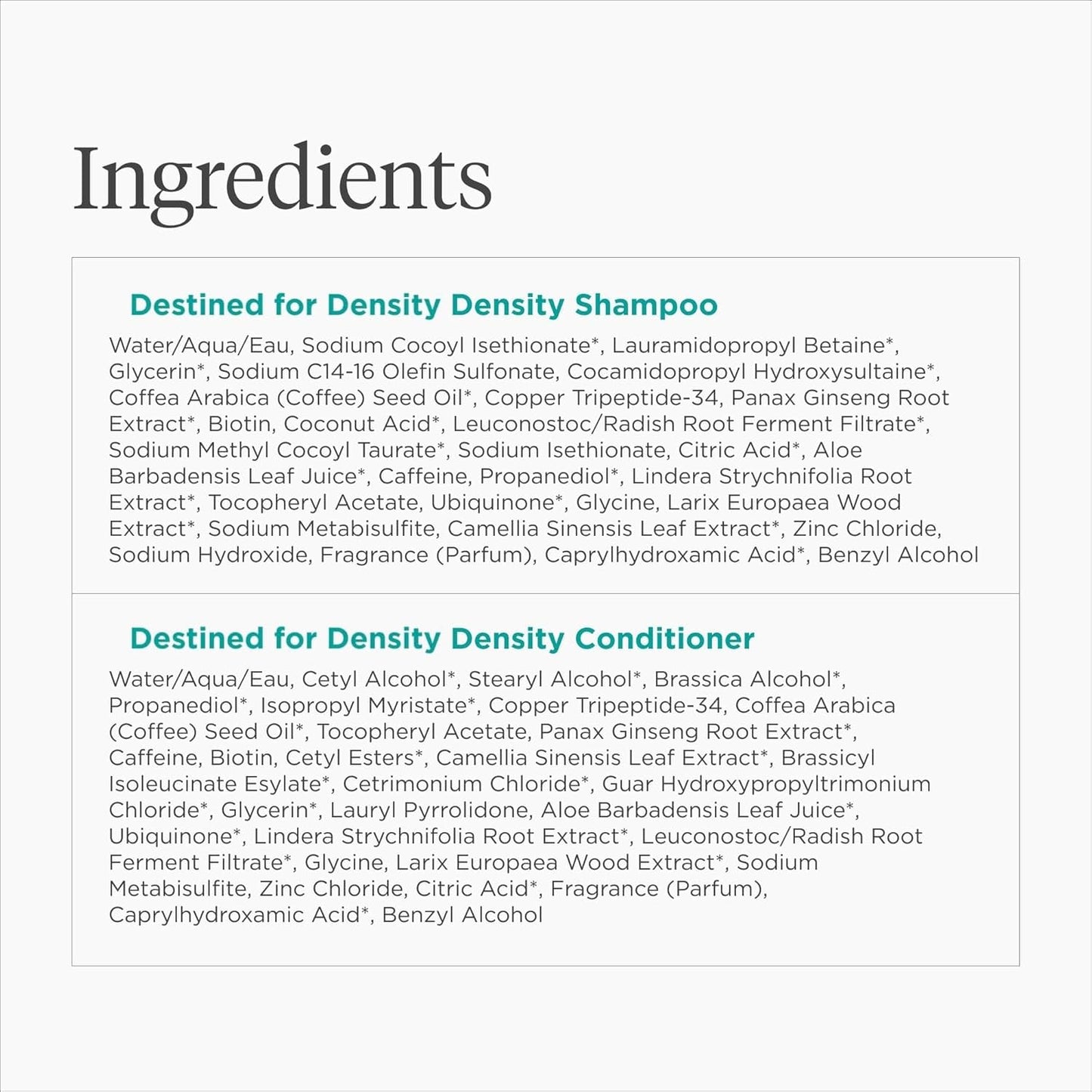 Briogeo Destined for Density Caffeine + Biotin Peptide Shampoo & Conditioner Set – Boosts Hair Thickness & Volume, Vegan & Cruelty-Free, 8 fl oz Each