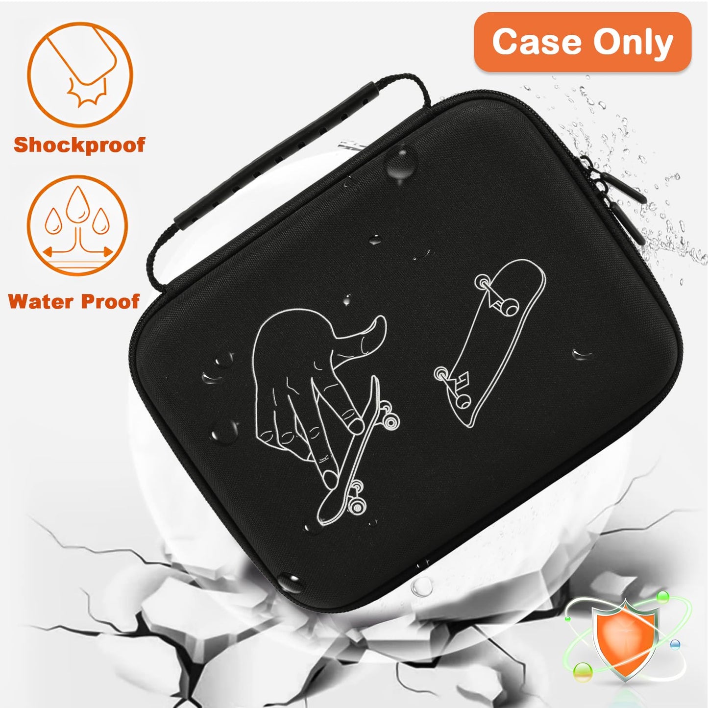 Klawdsky Fingerboard Case for Teck Deck Ultra DLX Finger Skateboards, Storage Case Compatible with 16pcs Mini Skateboards