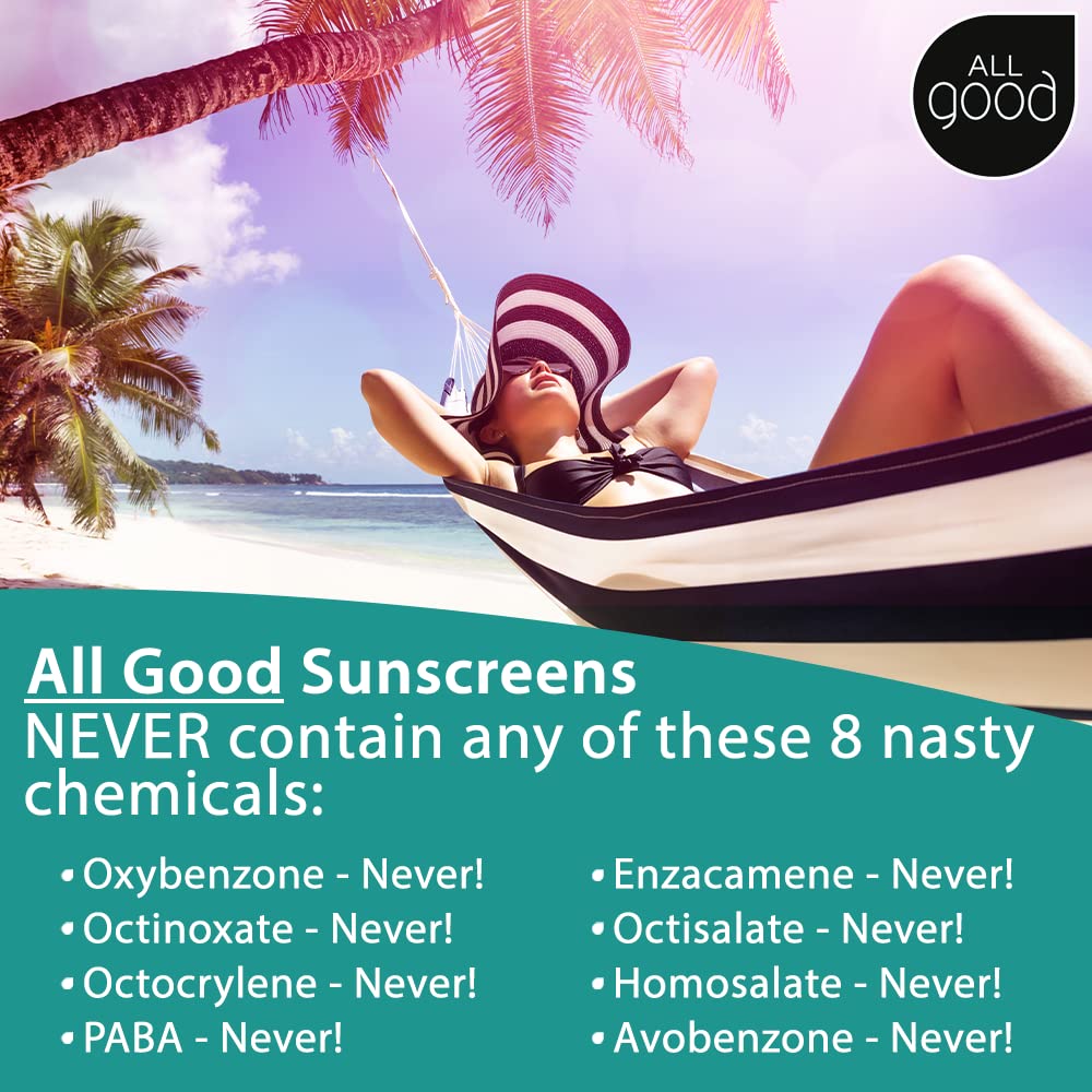 All Good Sunstick SPF 30+ Face Sunscreen 2-Pack – Water Resistant, Broad Spectrum UVA/UVB, Reef-Friendly, Beeswax & Vitamin E