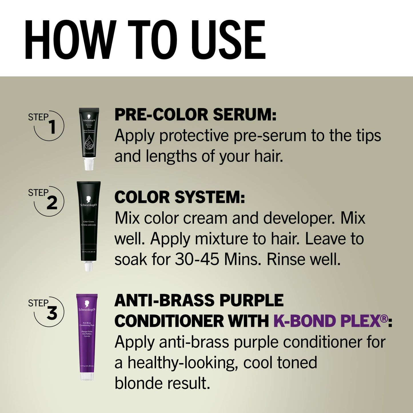Schwarzkopf Keratin Color Permanent Hair Dye 001 Platinum Blonde – Professional Hi-Lift Formula with Bond Enforcing System, Serum & Purple Conditioner