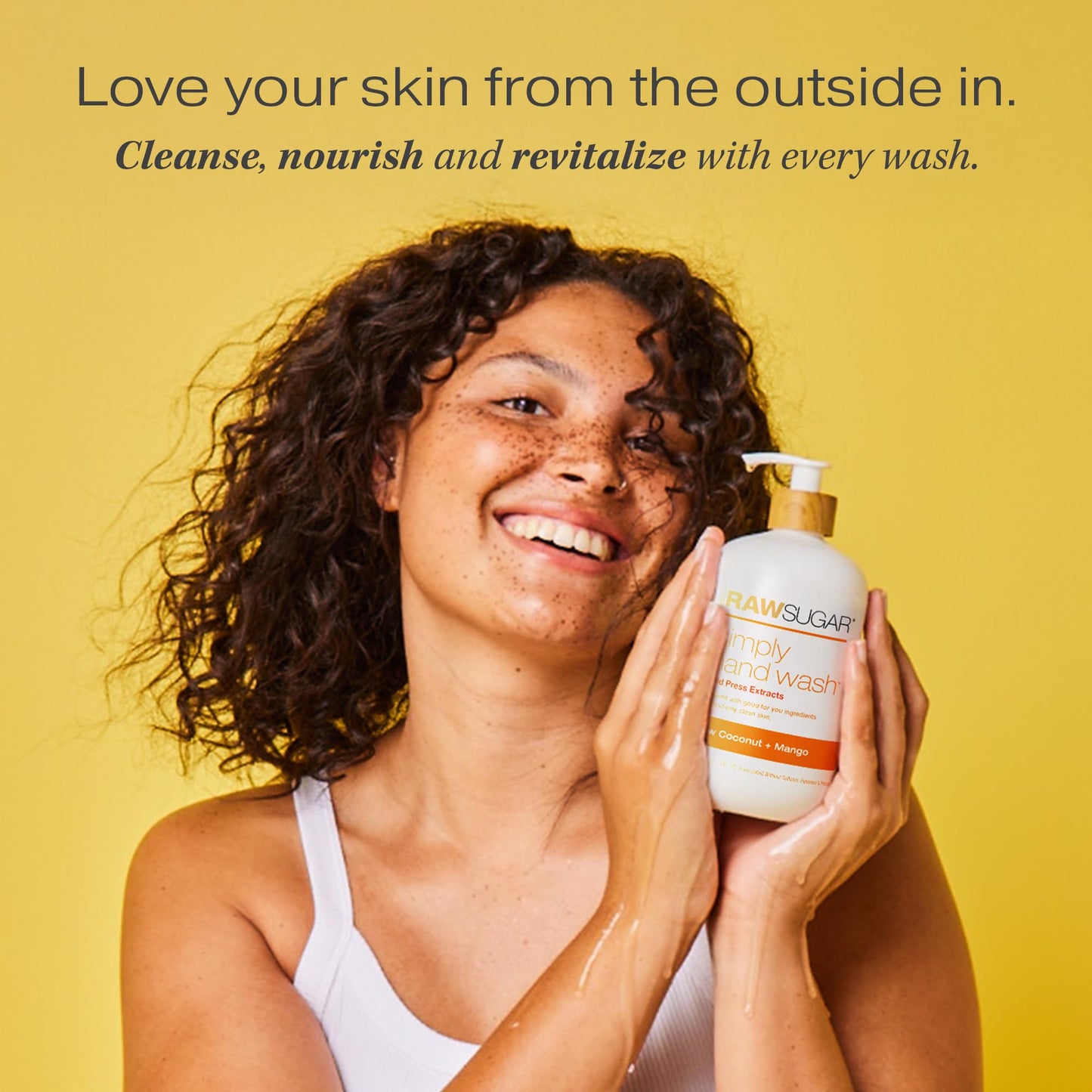 RAW SUGAR Lemon Sugar Liquid Hand Soap, 16.9 Fl Oz Pack of 3 – Gentle, Sulfate & Paraben-Free Hand Wash for Kitchen & Bathroom