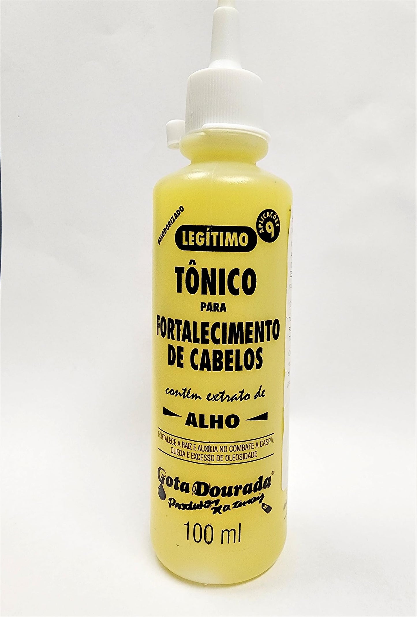 Gota Dourada Extraordinario Tonico para Fortalecimento de cabelos (hair tonic with garlic extract) Pack of 04, 100ml