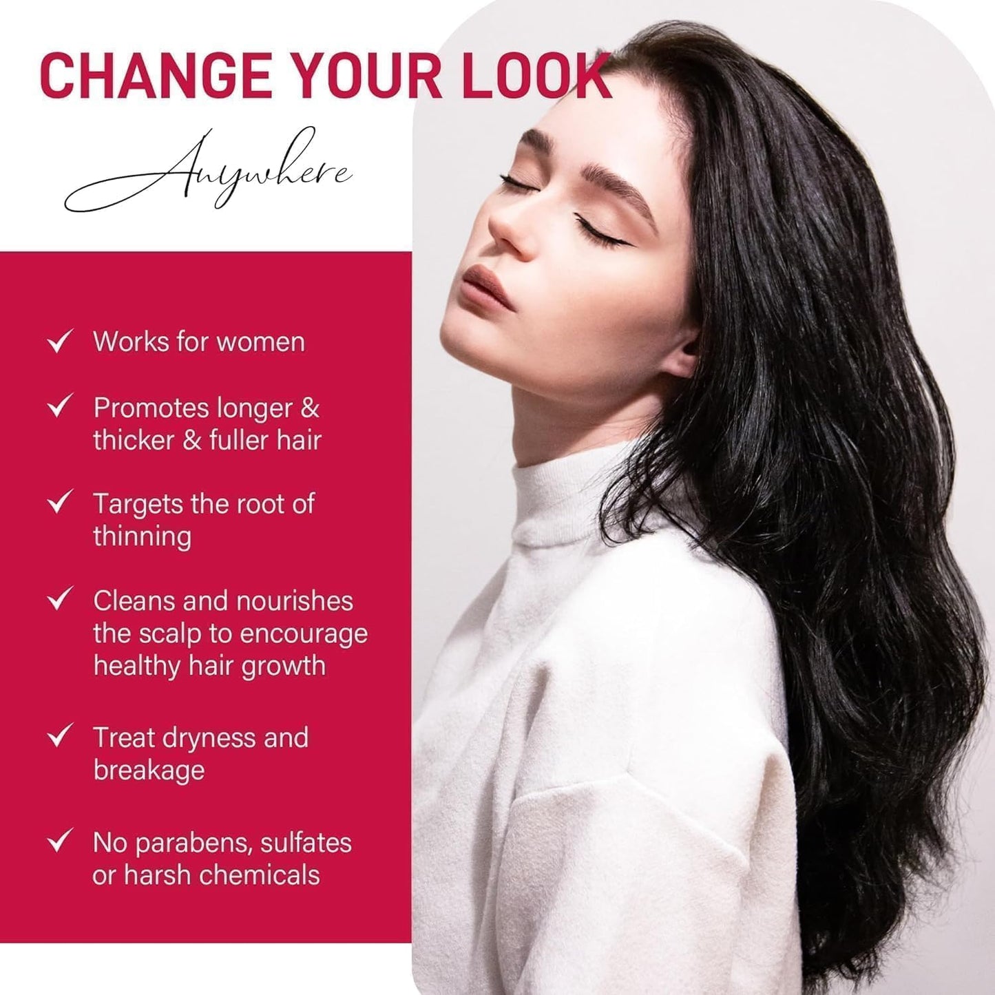 Yzmoffer 5% Minoxidil Foam for Women – Hair Regrowth Treatment to Reduce Thinning & Hair Loss, Nourish Scalp for Thicker, Fuller Hair, 2 x 60g