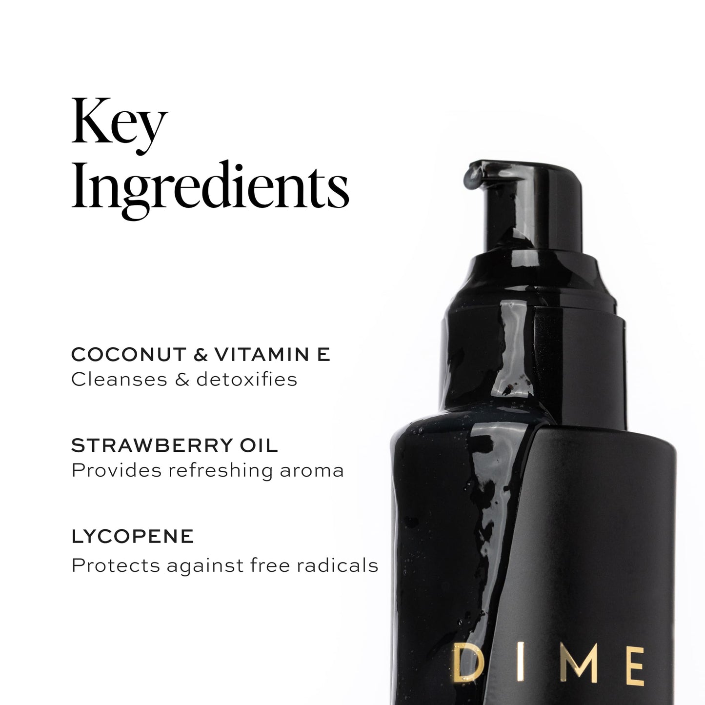 DIME Beauty Gentle Jelly Cleanser, Hydrating Facial Cleanser and Makeup Remover with Vitamin E, Face Wash for Sensitive Skin, 4 oz (120 ml)