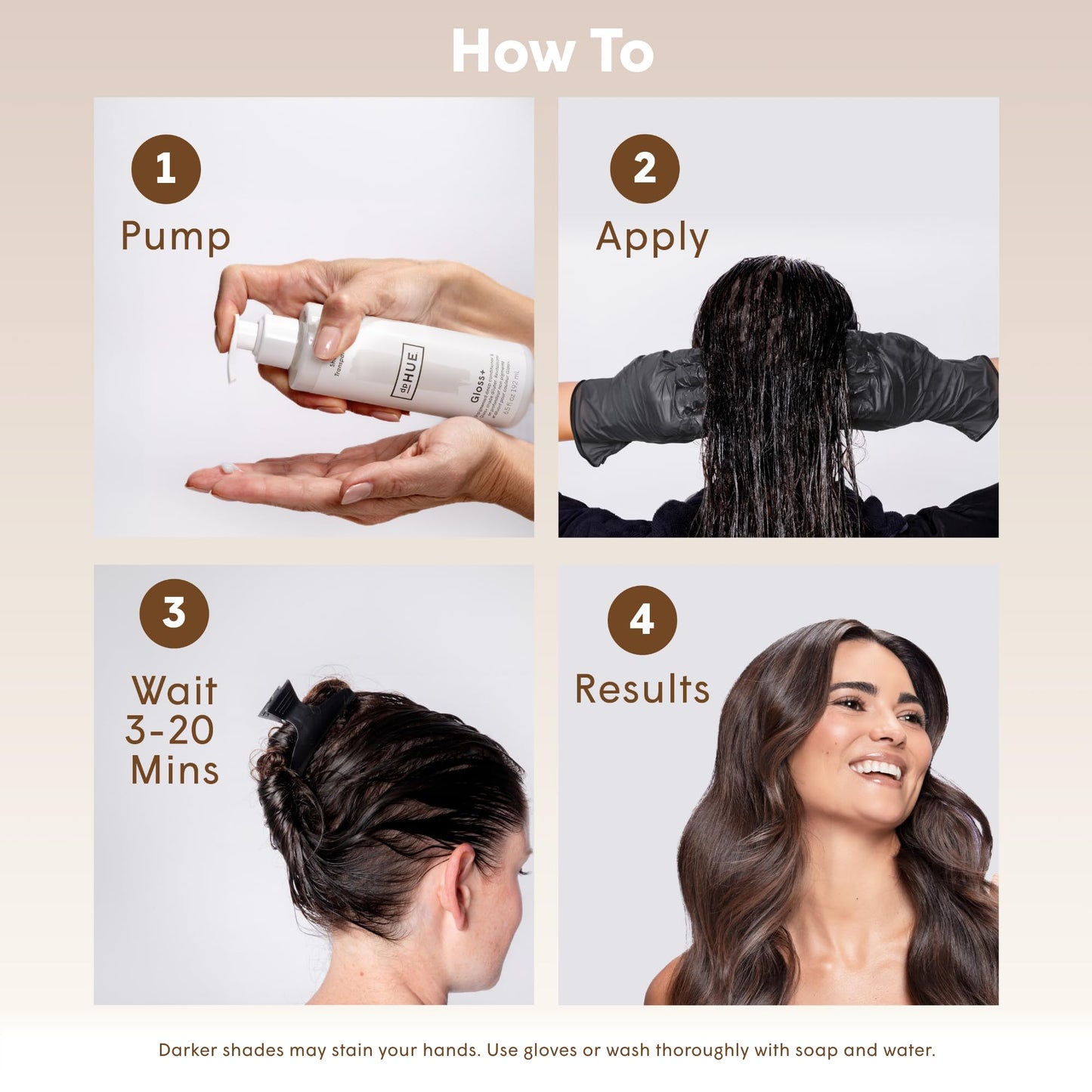 dpHUE Gloss+ Cool Medium Brown - Semi-Permanent Hair Color & Deep Conditioner - Lasts Up to 8 Washes - Vegan, Sulfate & Paraben Free, 6.5 oz